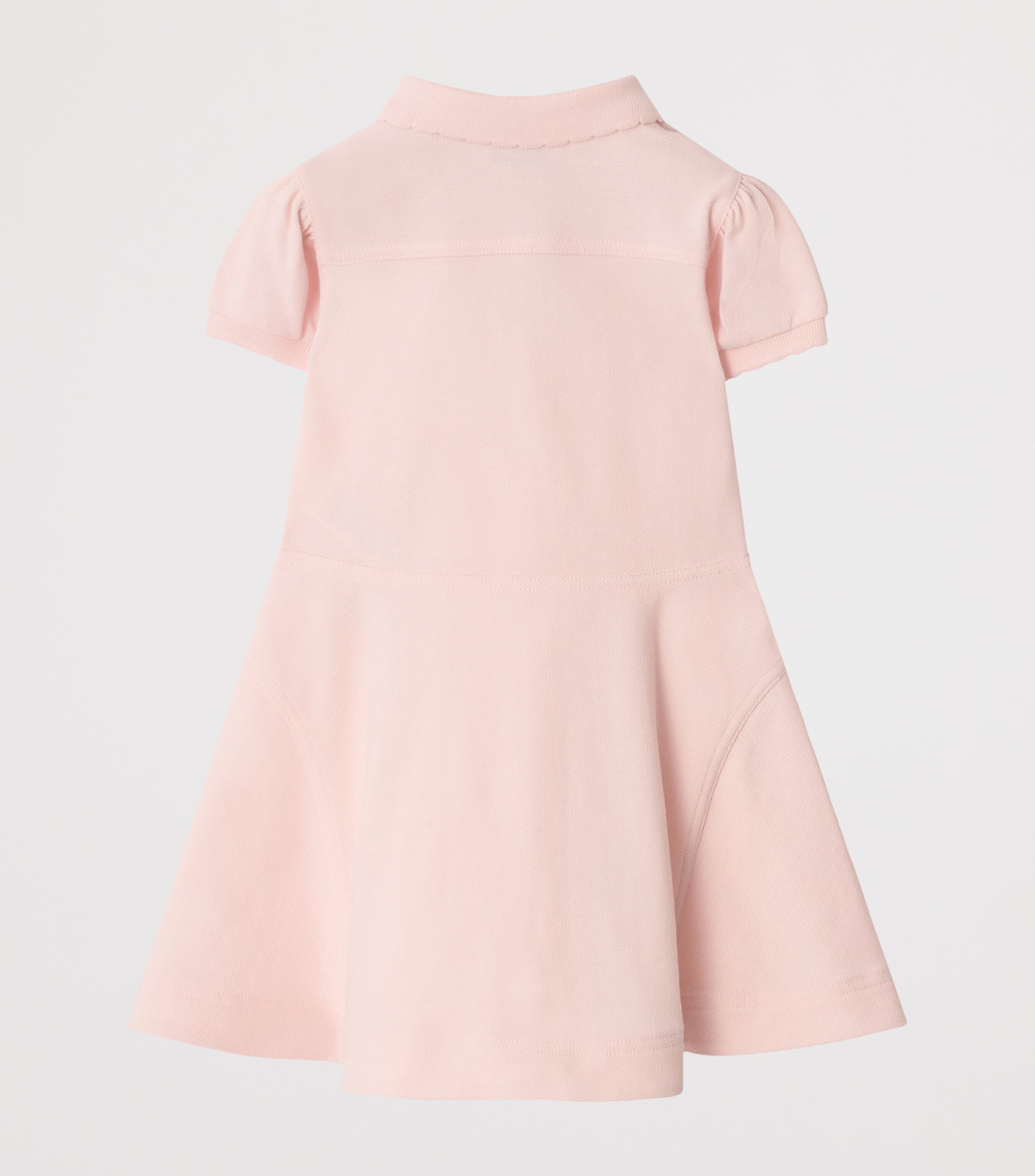 Burberry Kids Cotton Polo Shirt Dress (6-36 Months) Ice Pink Image 2