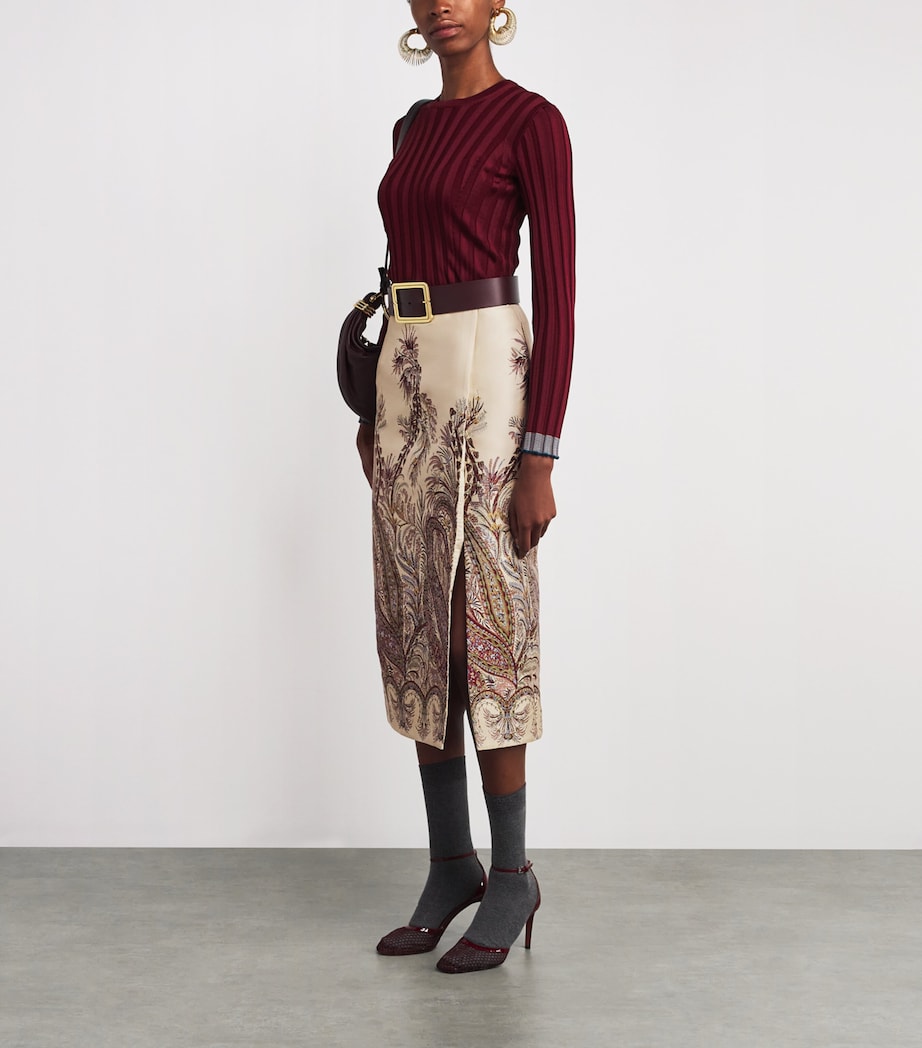 Fil Coupé Paisley Midi Skirt S9820 Image 2