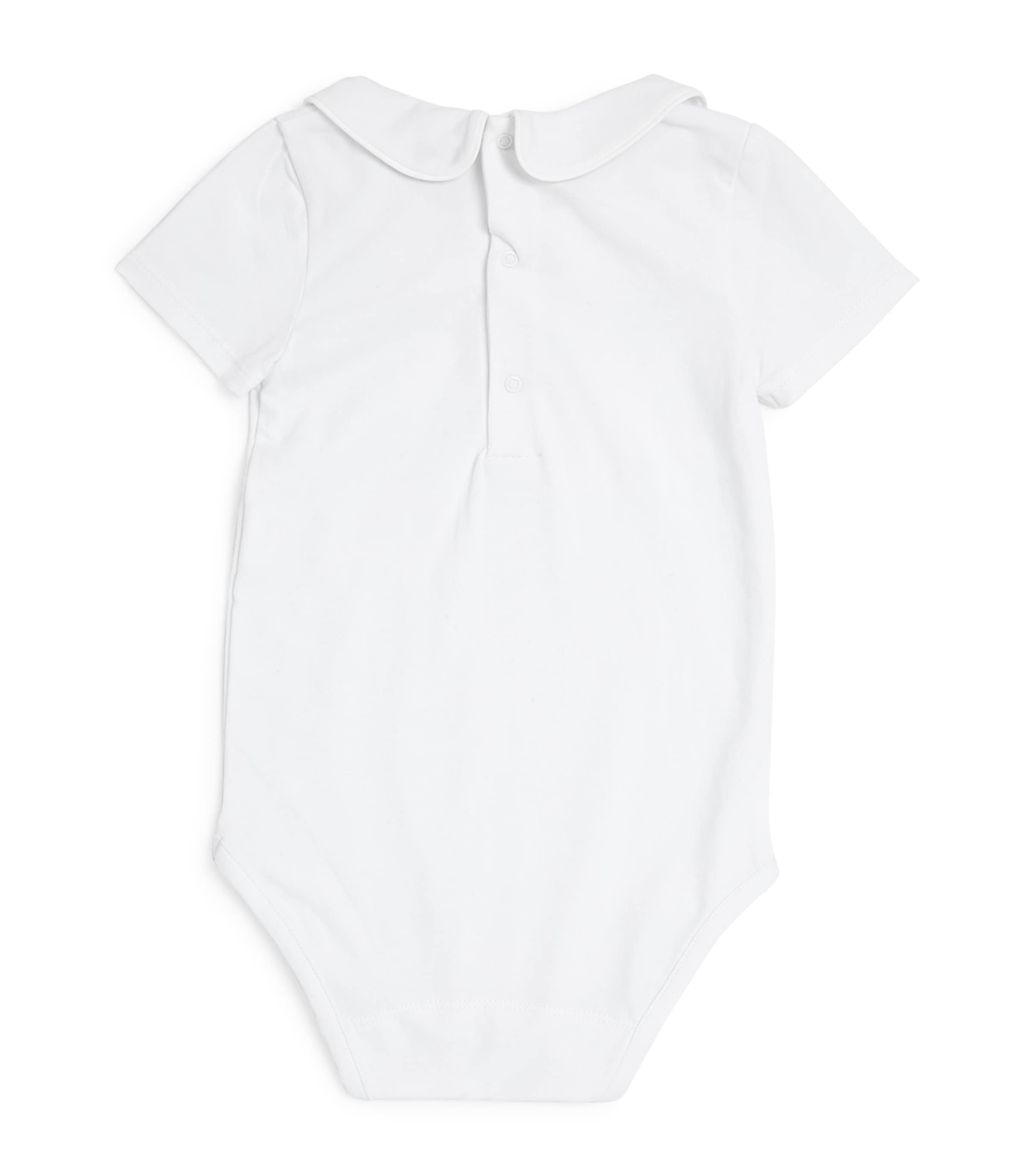 Milo Piped Bodysuit (0-24 Months) WHITE Image 3