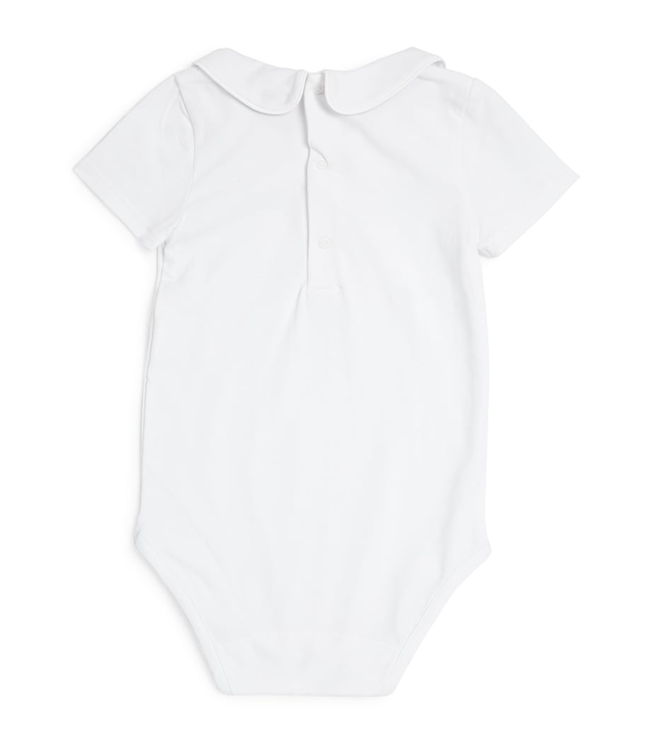 Milo Piped Bodysuit (0-24 Months) WHITE Image 3
