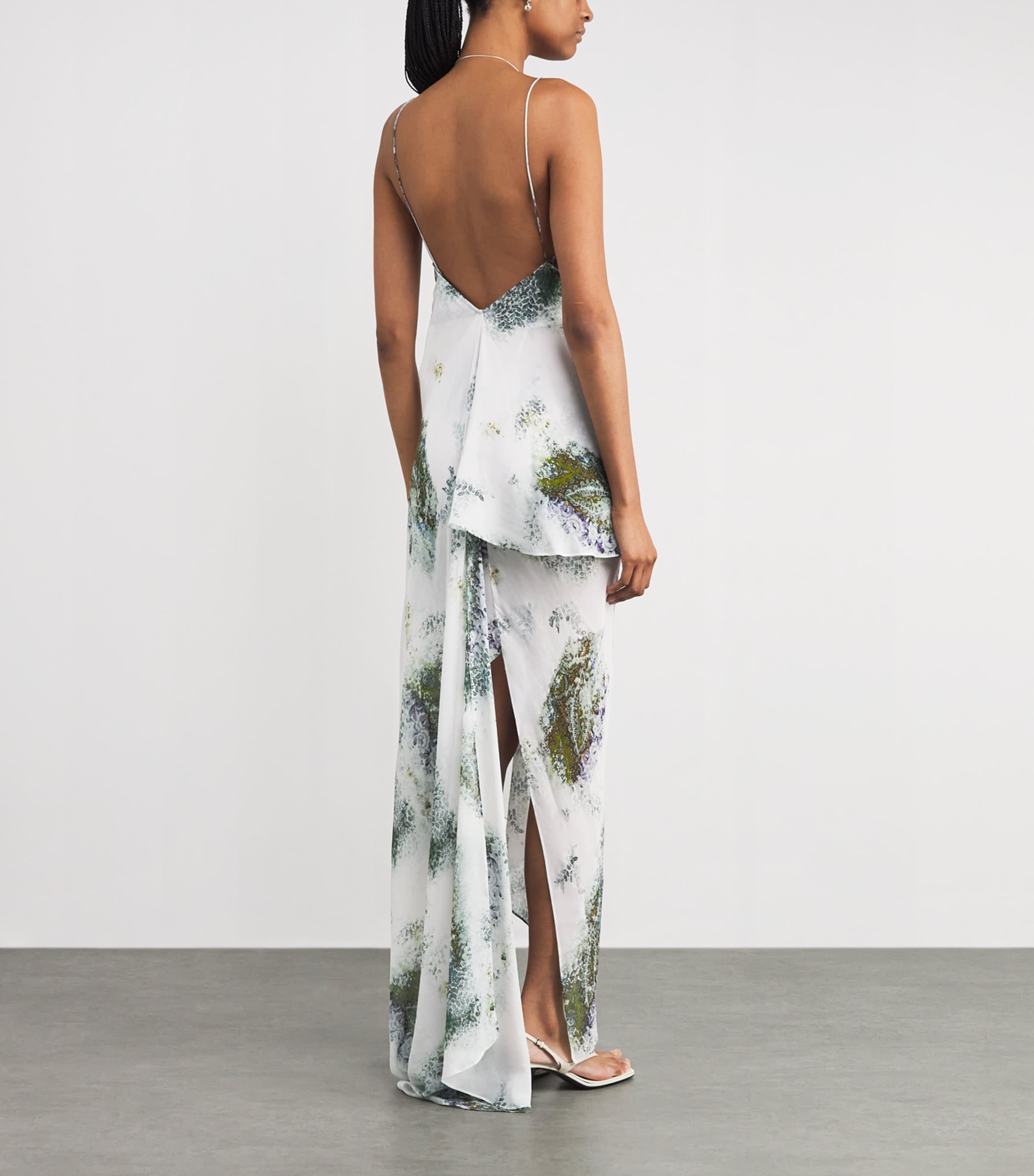 Silk Floral Absence Maxi Dress ABSENCE PRINT Image 3