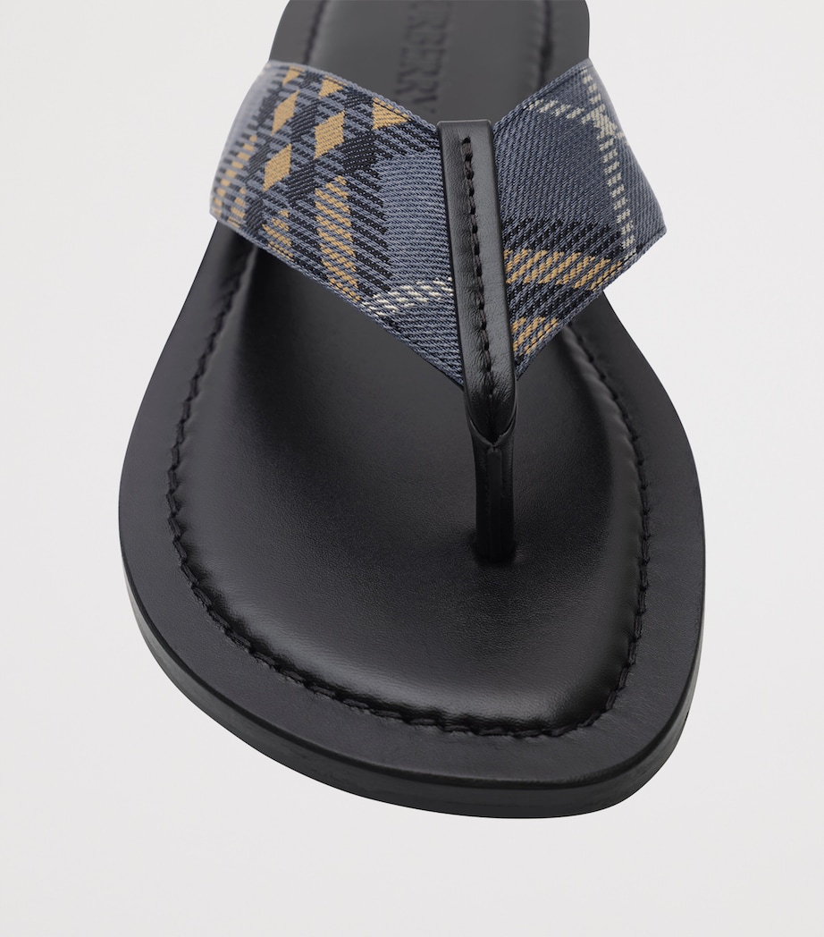 Burberry Check Pavilion Sandals Wave Blue Ip Check Image 6