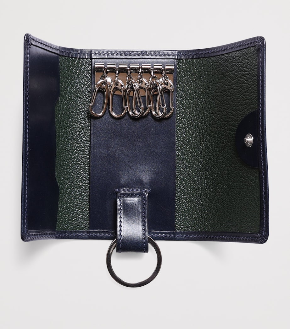 Leather Key Case NAVY/NAVY Image 3