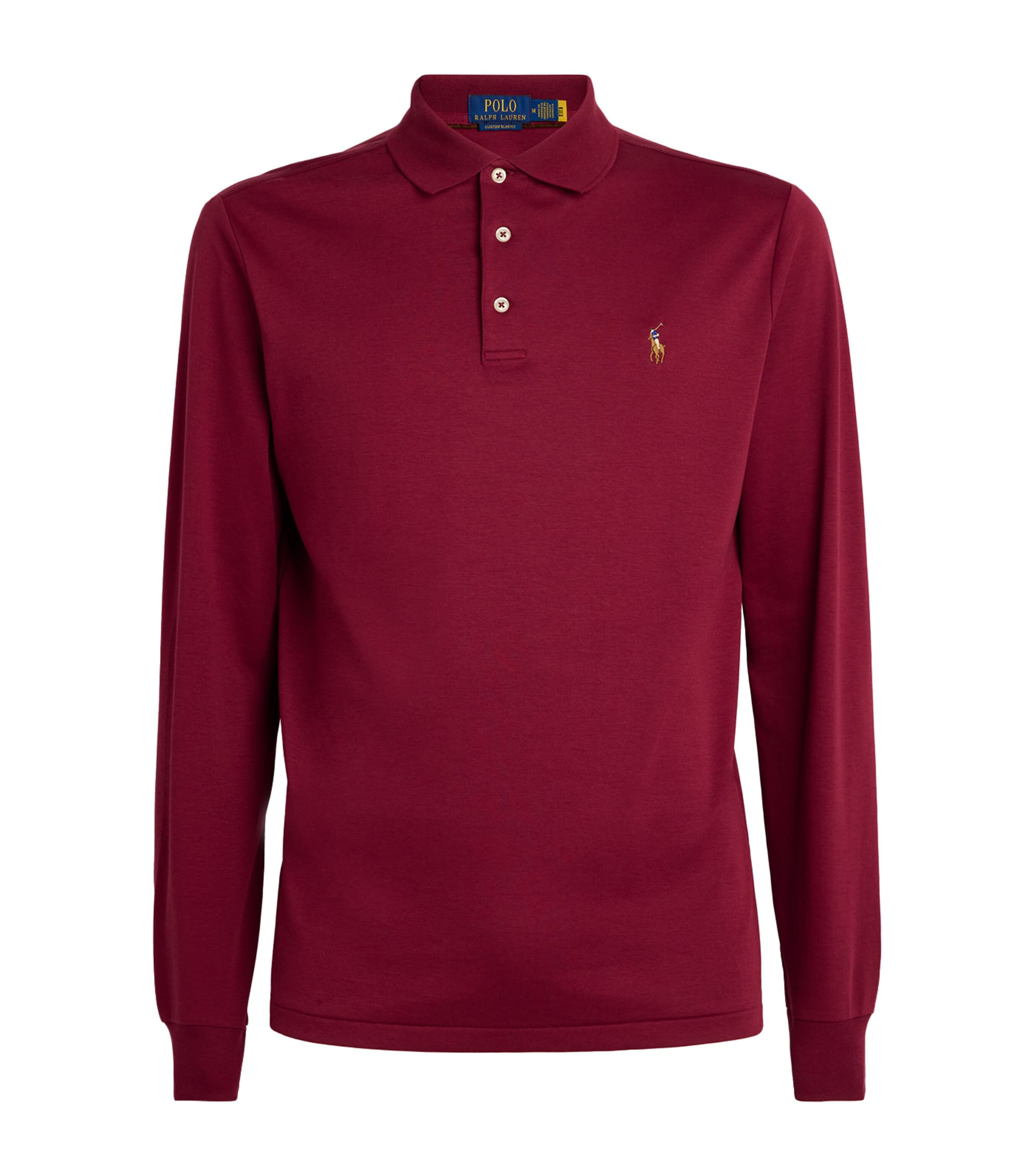 Shop Polo Ralph Lauren Pima Cotton Polo Shirt In Red