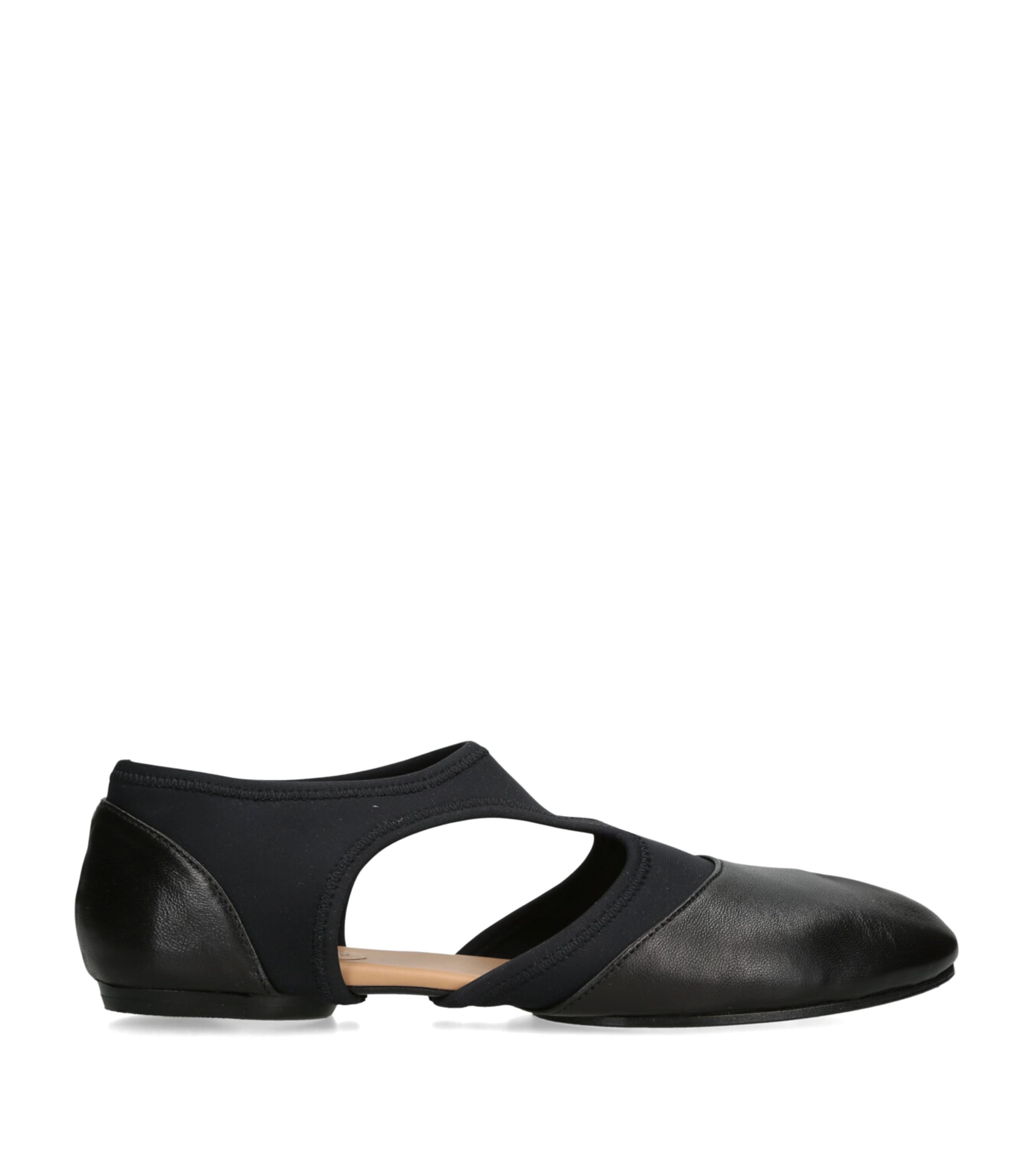 Maison Margiela Leather Tabi Jazz Slippers Black