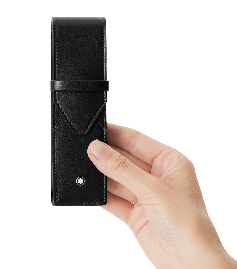 Leather Meisterstück 2-Pen Pouch BLACK Image 3