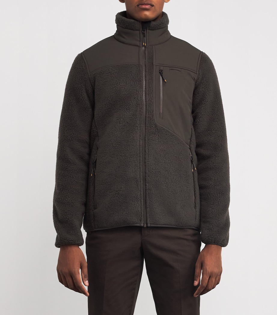Sherpa Fleece Halifax Jacket BROWN BARK Image 3