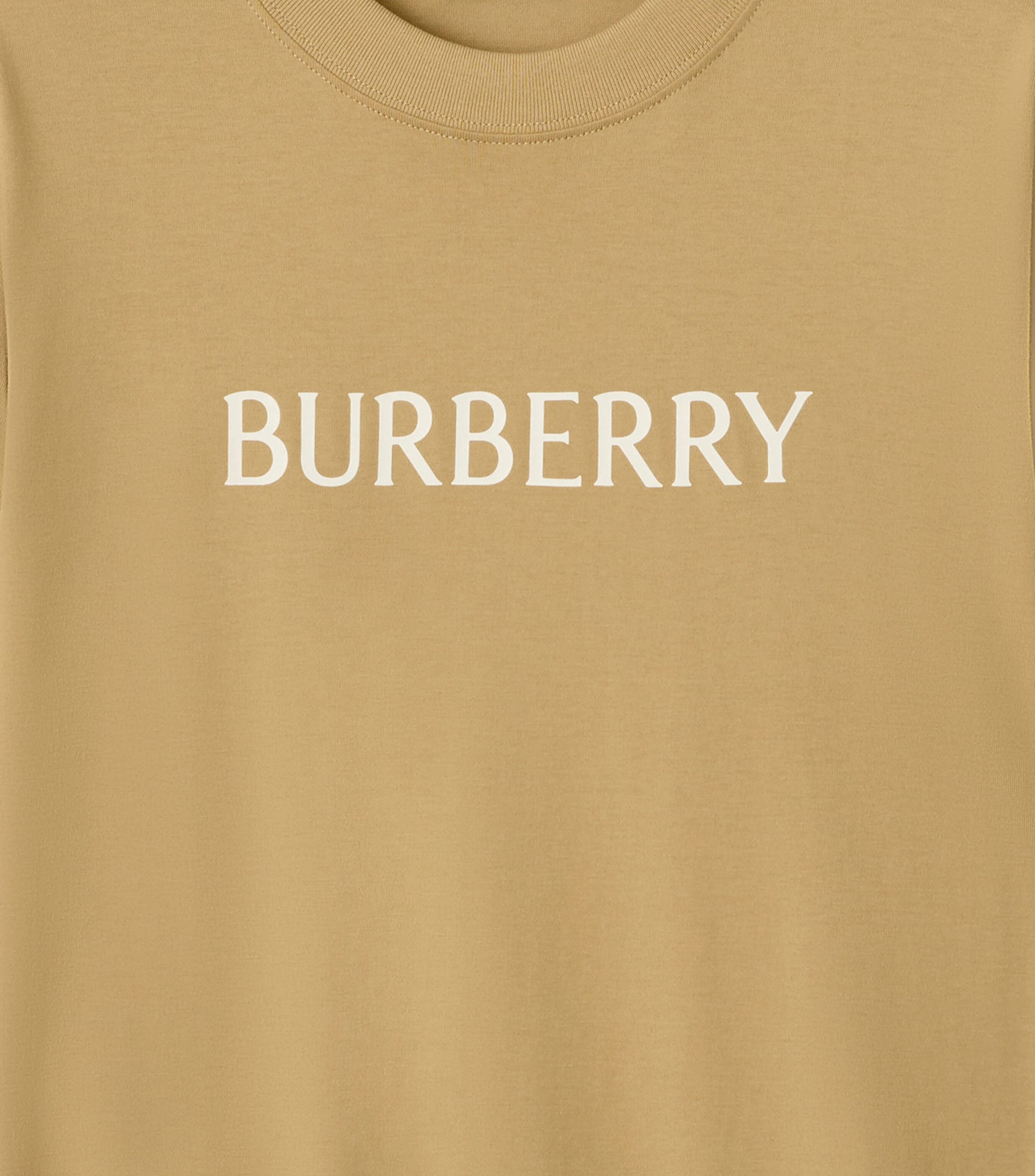 Cotton Logo T-Shirt FLAX Image 4