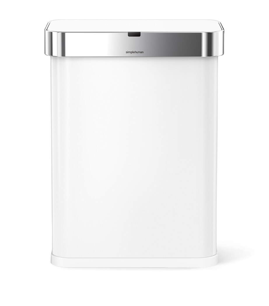 Simplehuman Rectangular Sensor Bin (58L) White Image 1