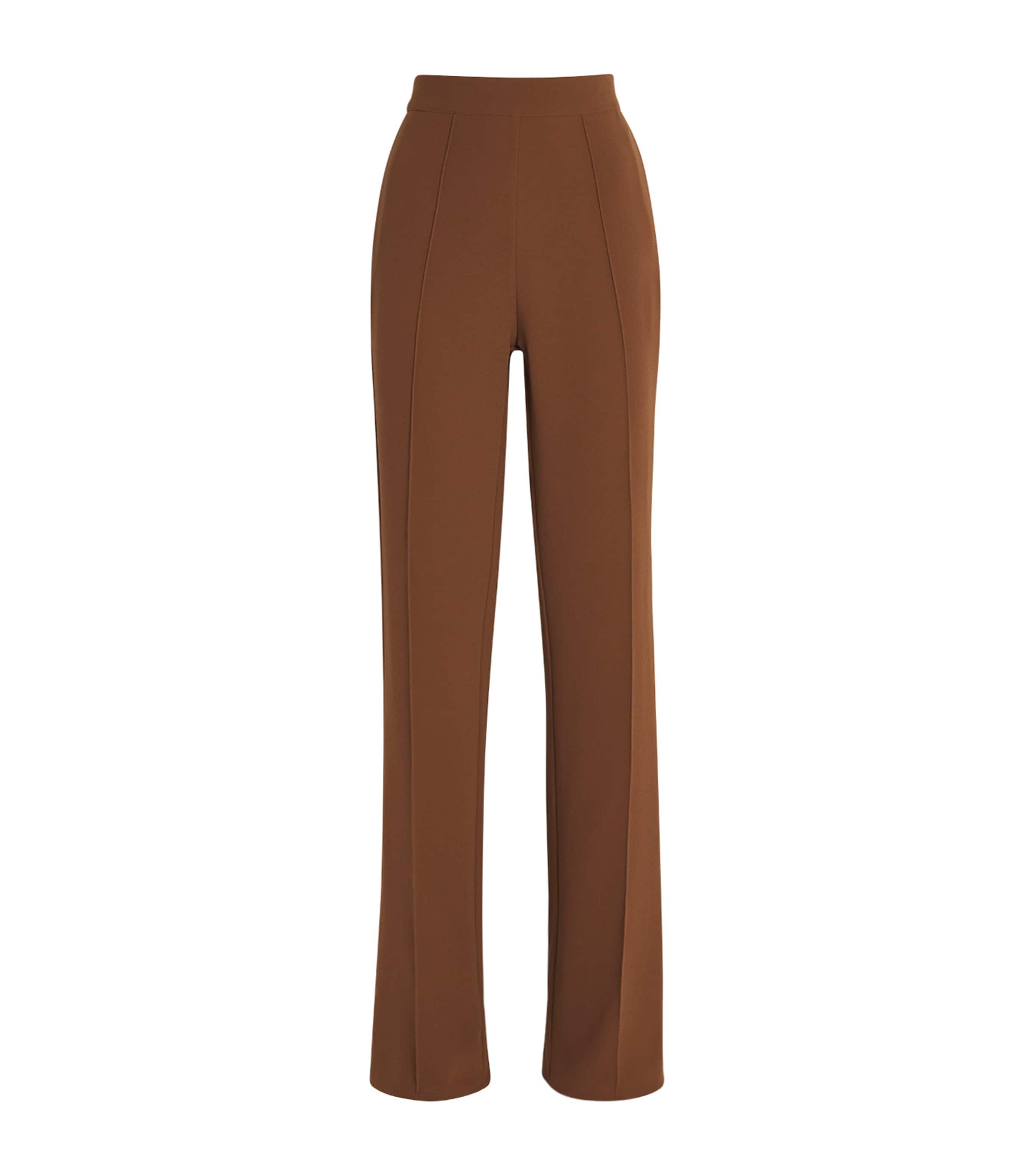Edeline Lee Flared Averill Trousers In Brown