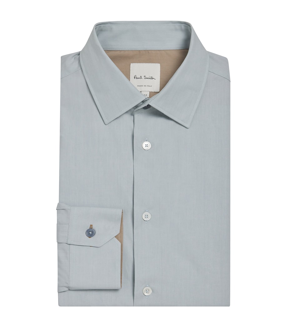 Cotton Long-Sleeve Shirt 40_LIGHT BLUE Image 1