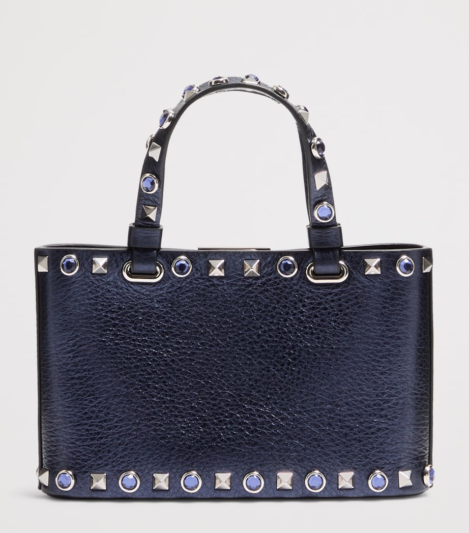 Valentino Garavani Mini Leather Rockstud Tote Bag Image 4