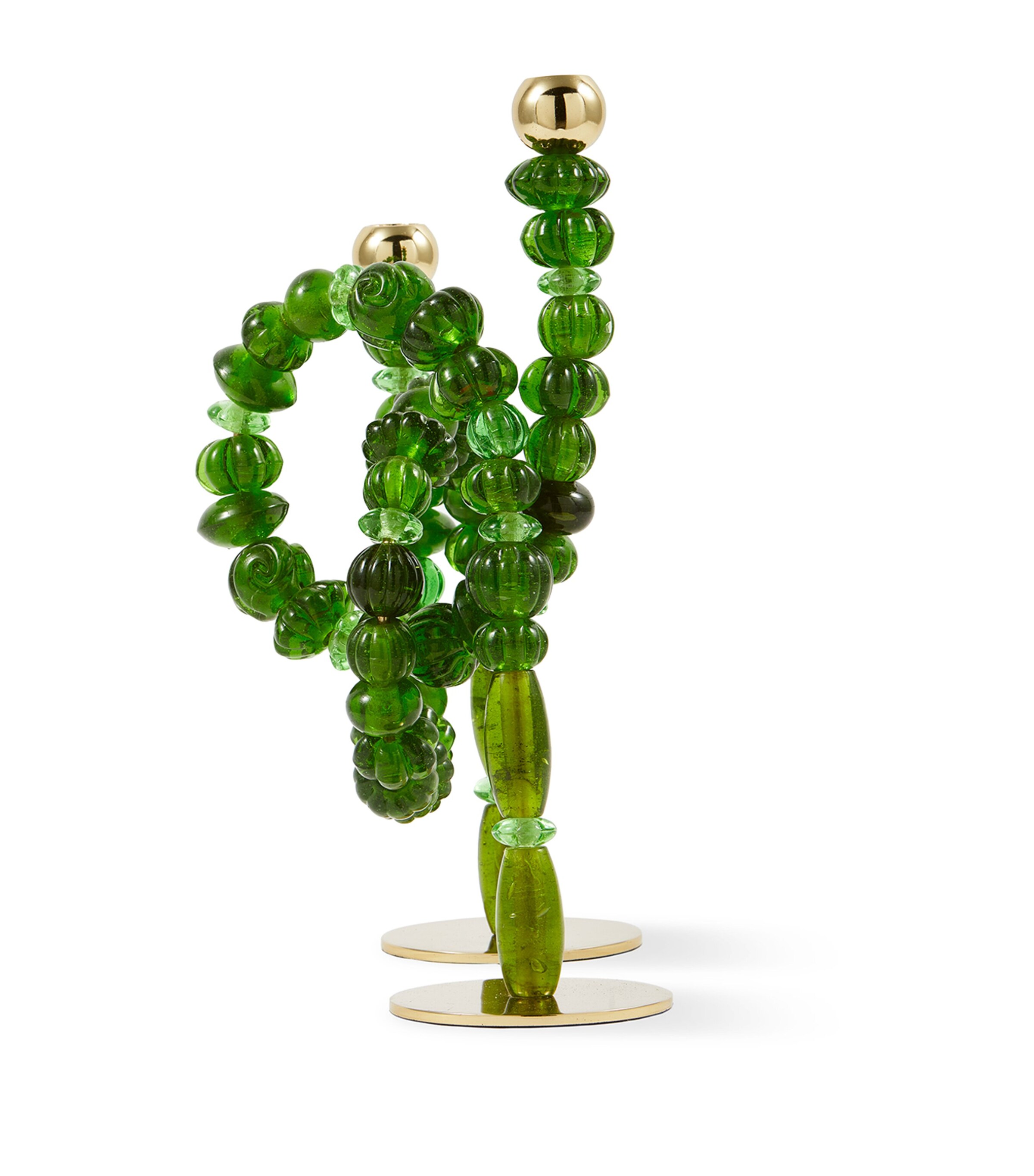 POLSPOTTEN Beads Candle Holder (38cm) Dark Green Image 6