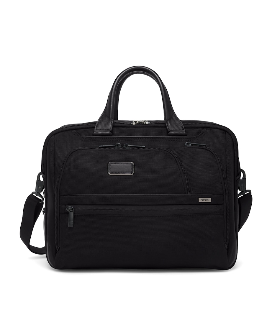 Tumi Medium Alpha 4 Expandable Briefcase (15") Black Image 1