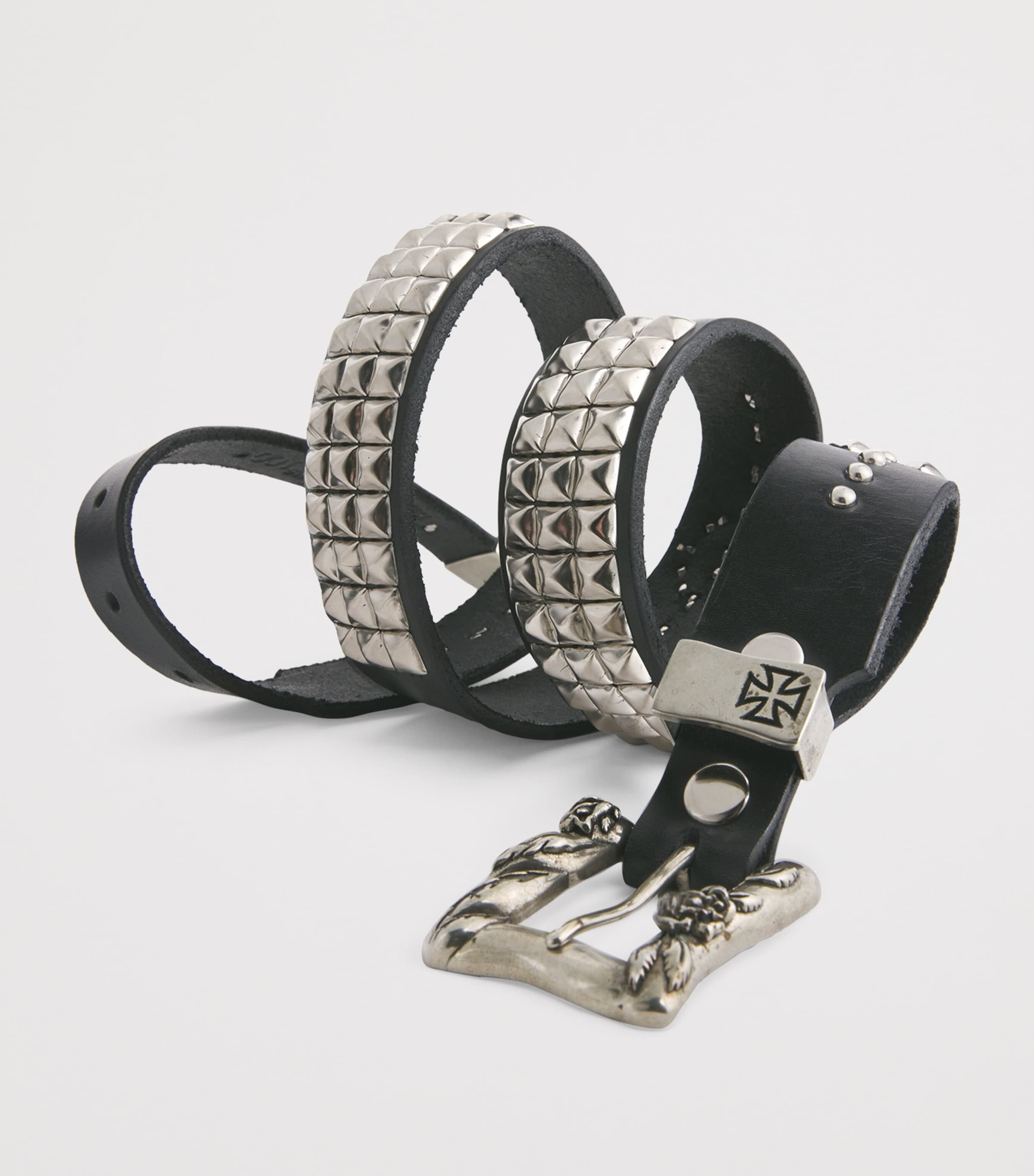 Enfants Riches Déprimés Black Leather Studded Texas Serenade Belt