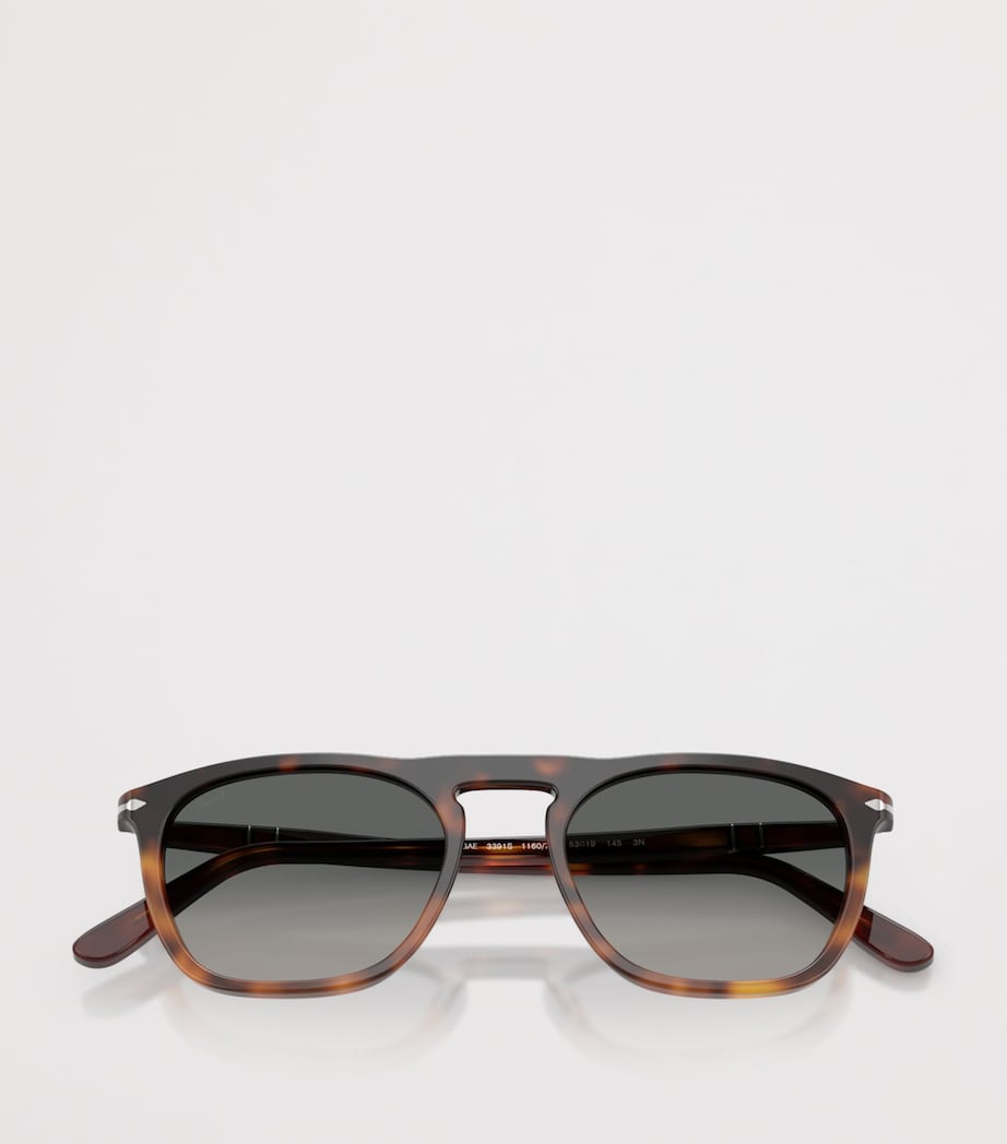 Persol Tortoiseshell Gae Square Sunglasses Gold Image 5