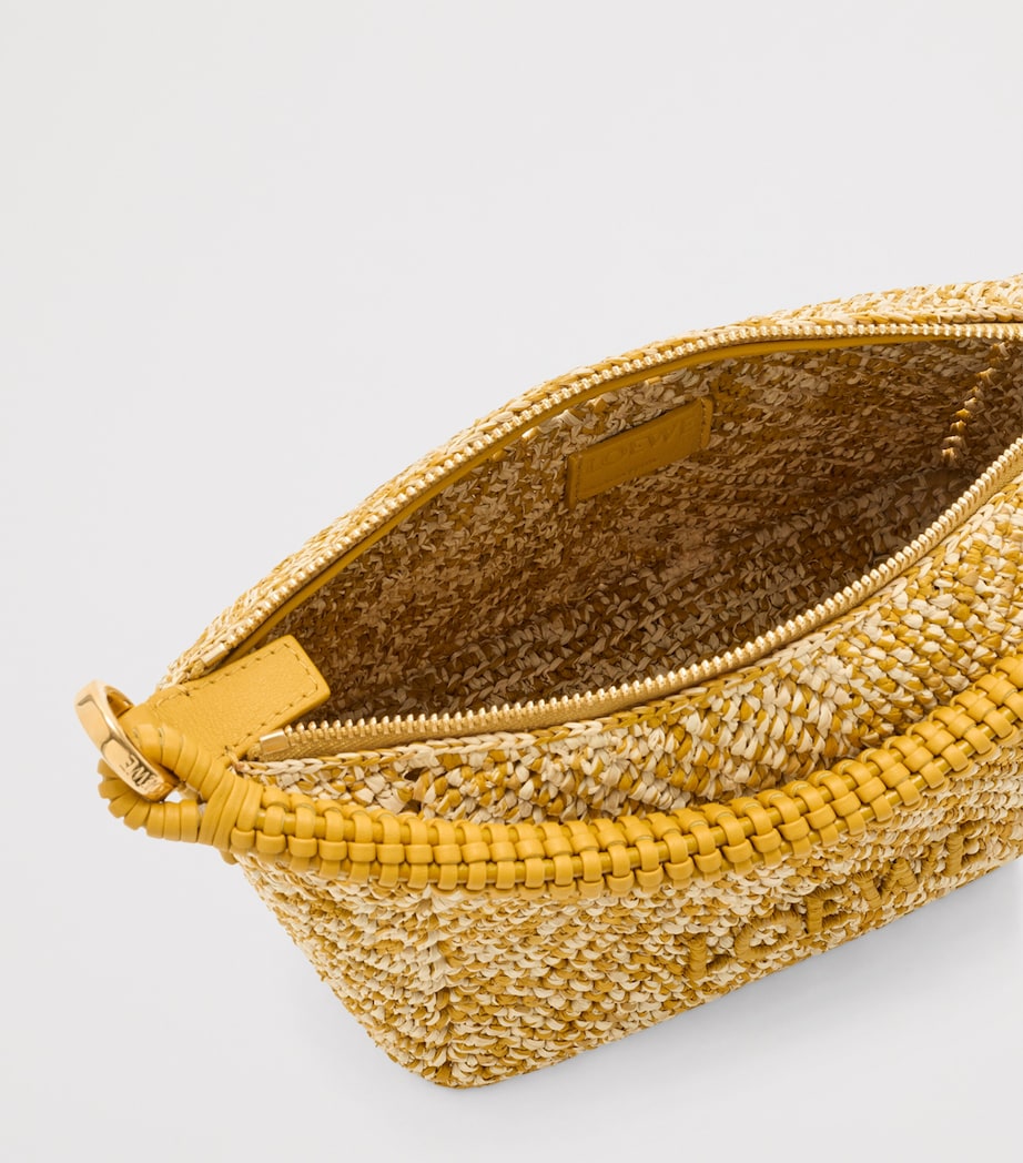 LOEWE x Paula’s Ibiza Raffia Cala Pouch Mustard Image 7