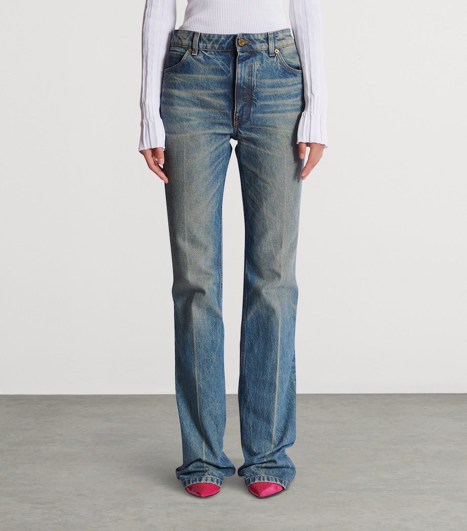 Faded Flared Jeans 6AW BLEU JEAN D+LAV+ Image 4