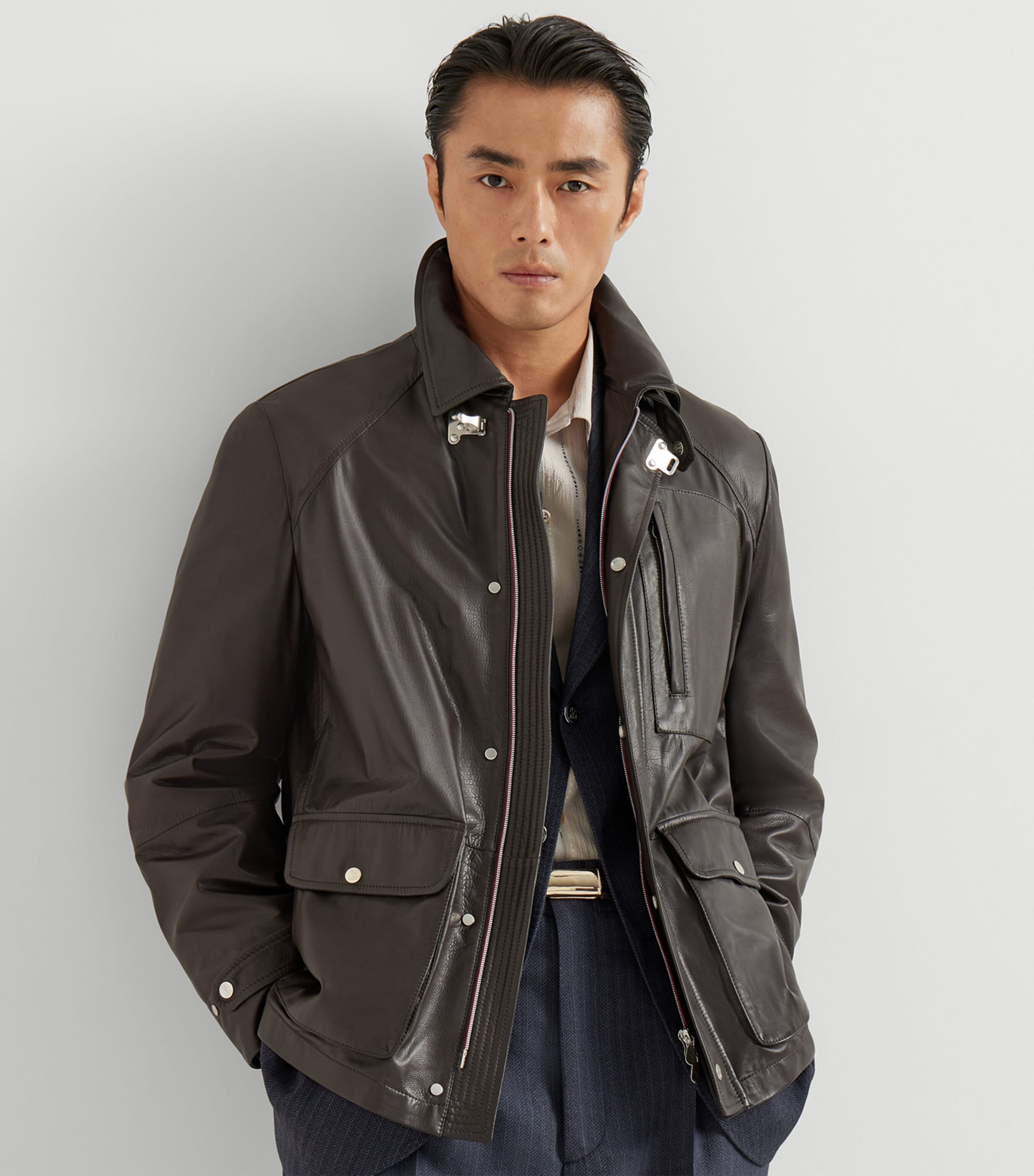 Leather Field Jacket C4262 Image 4