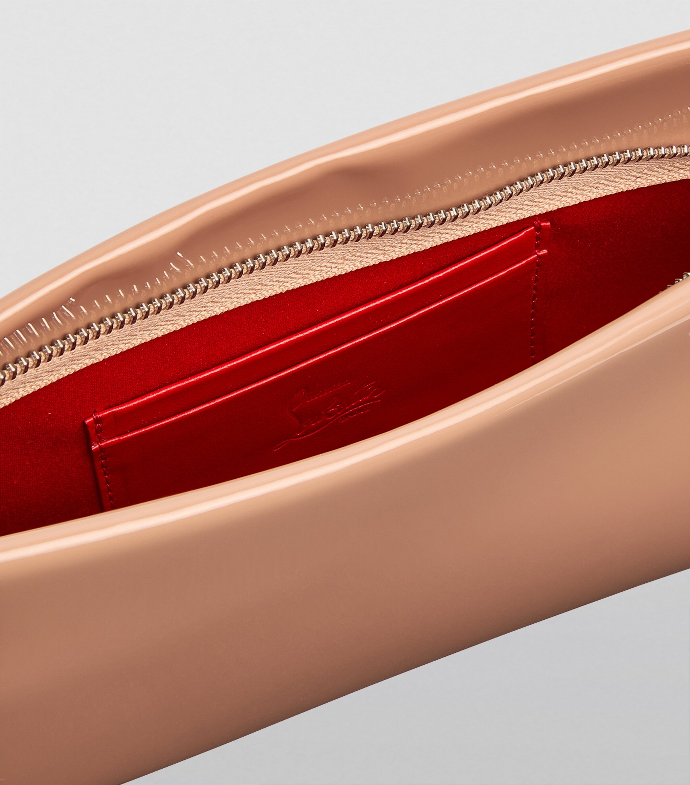 Loubitwist Small Patent Leather Clutch Bag PK1A Image 6