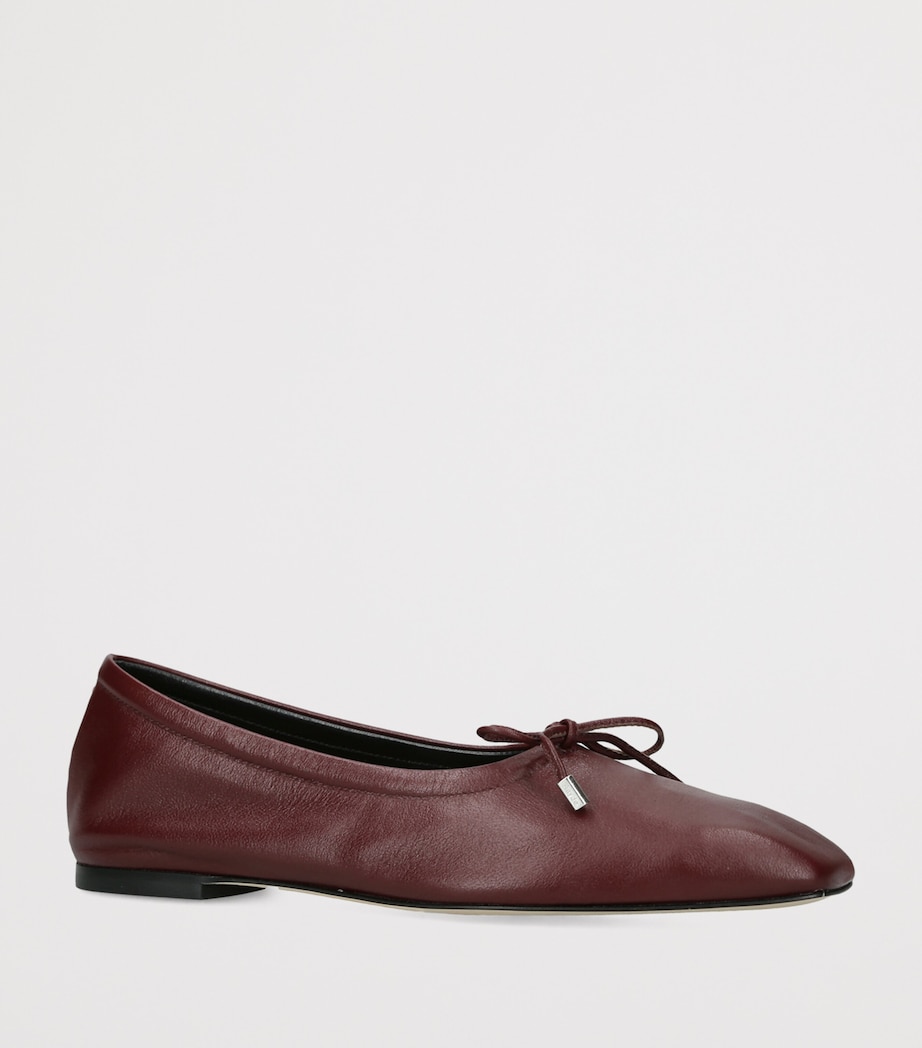aeyde Leather Nomi Ballet Flats Wine Image 2