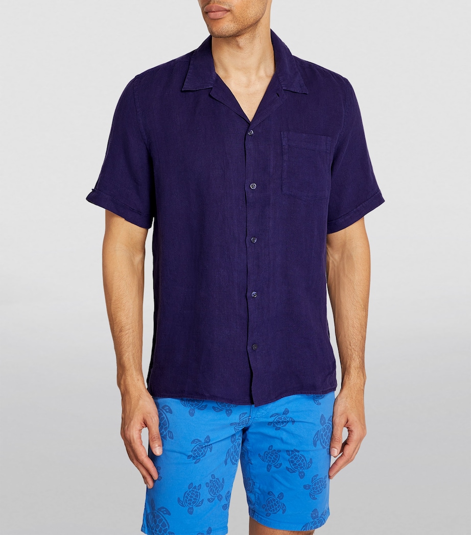 Linen Charlie Shirt 605 MIDNIGHT Image 3