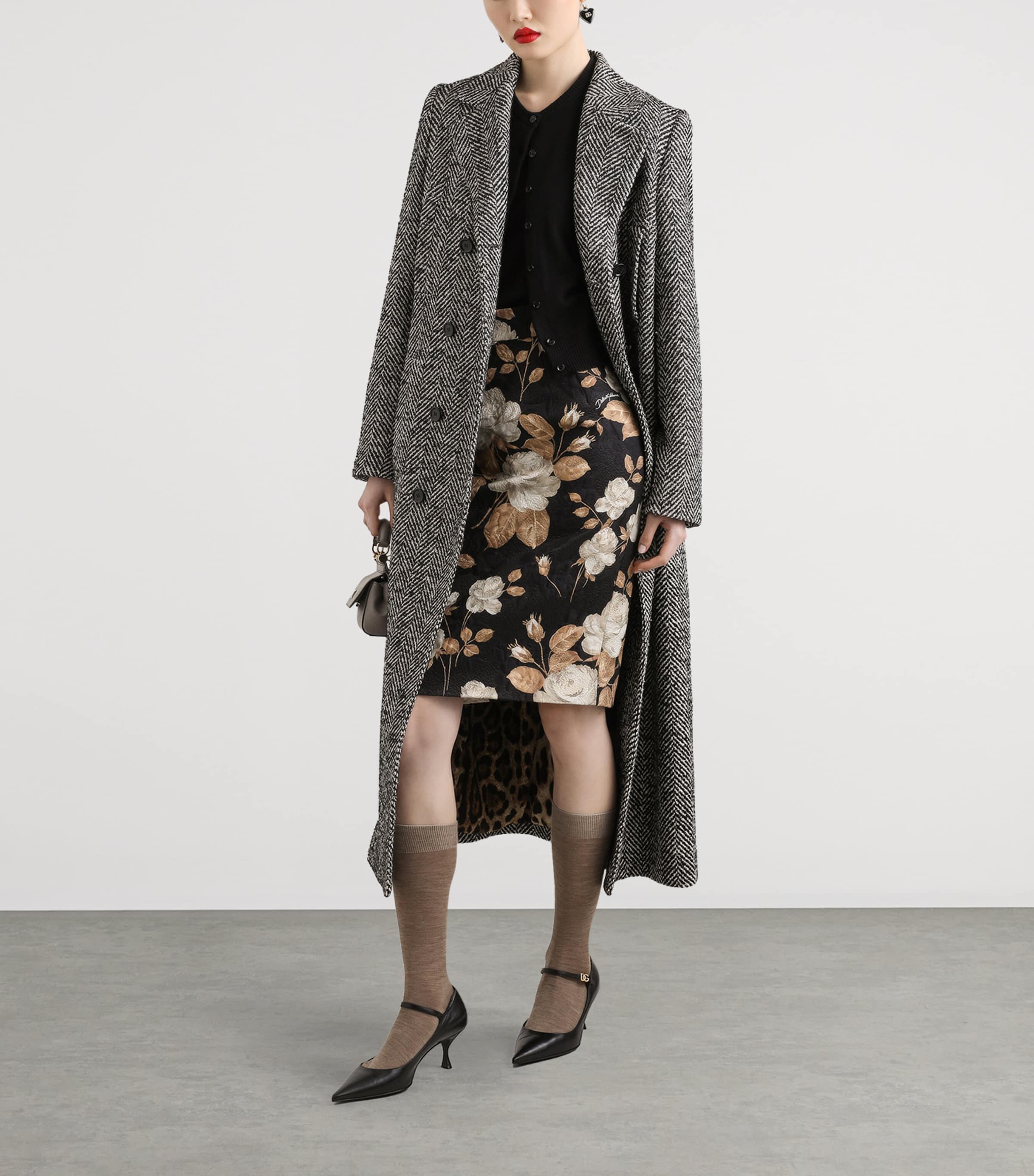 Cashmere Cardigan N0000-BLACK Image 2