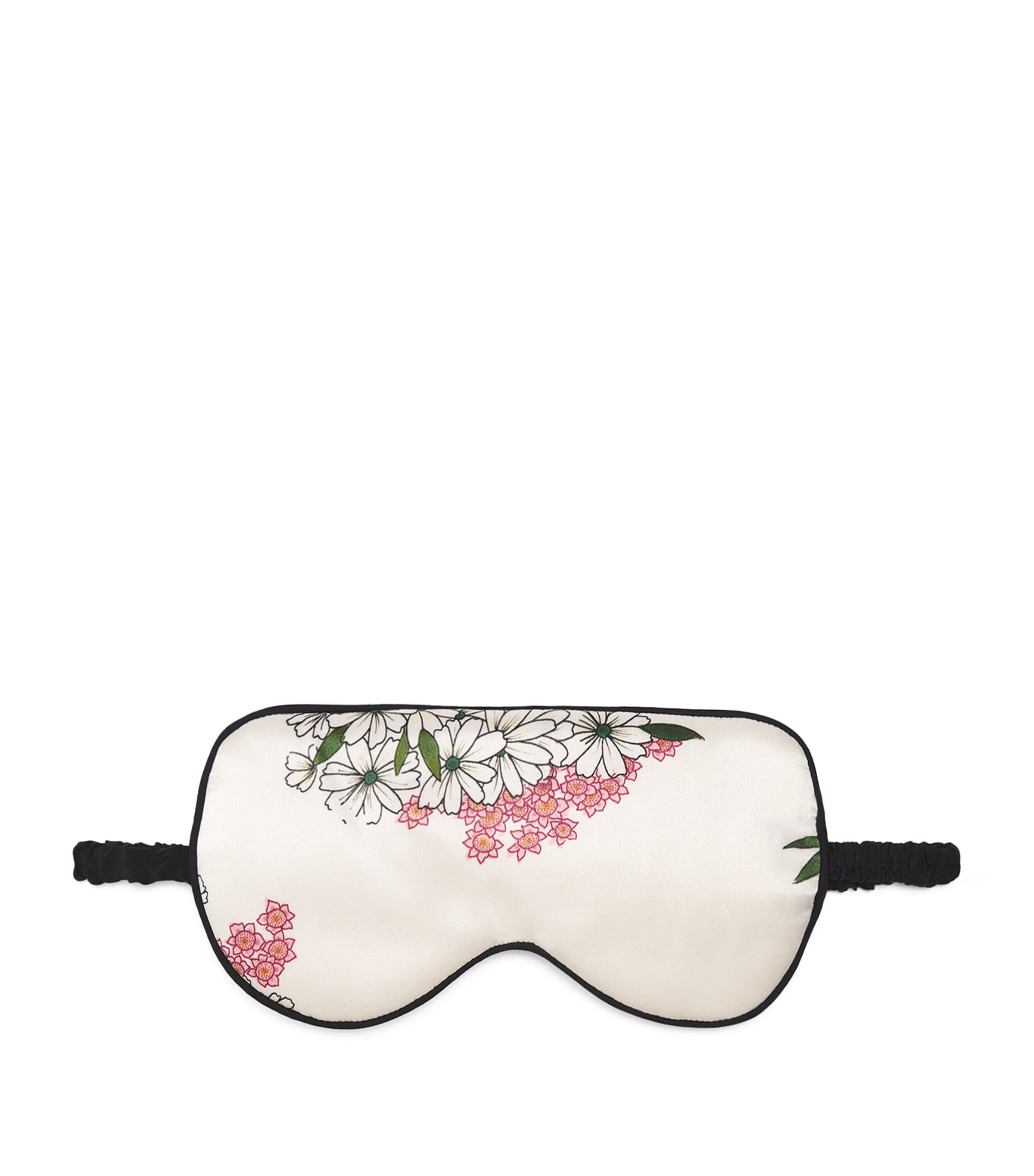 Olivia von Halle Womens Silk Floral Audrey Sleep Mask Ana Image 1