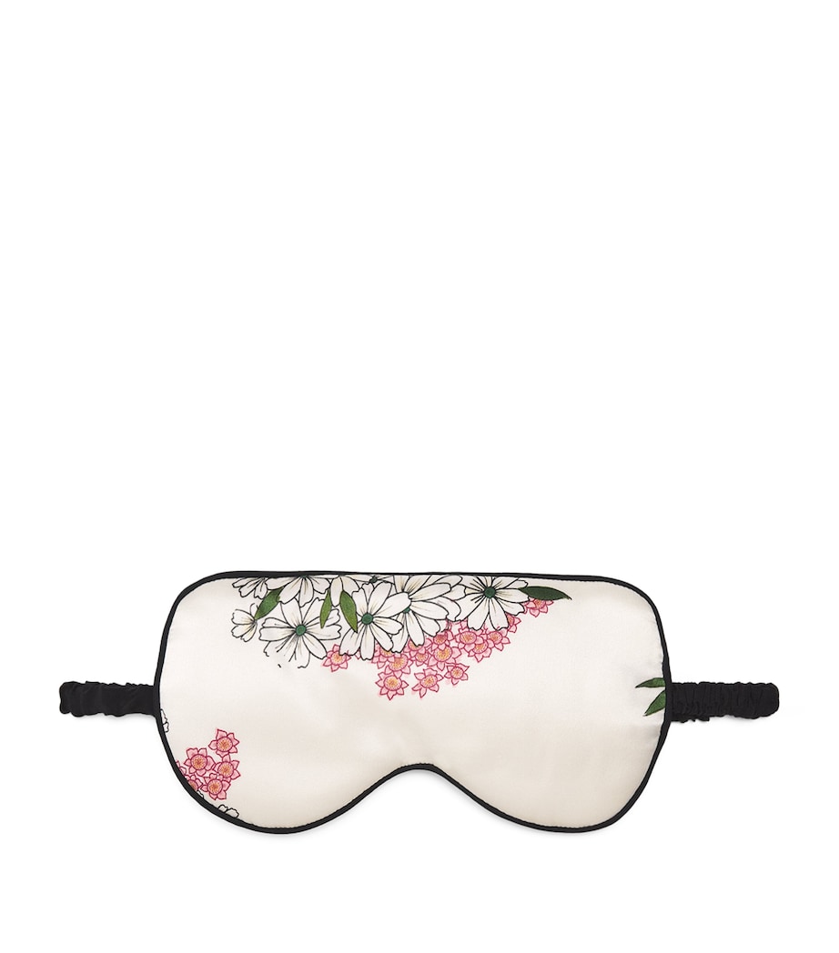 Olivia von Halle Womens Silk Floral Audrey Sleep Mask Ana Image 1