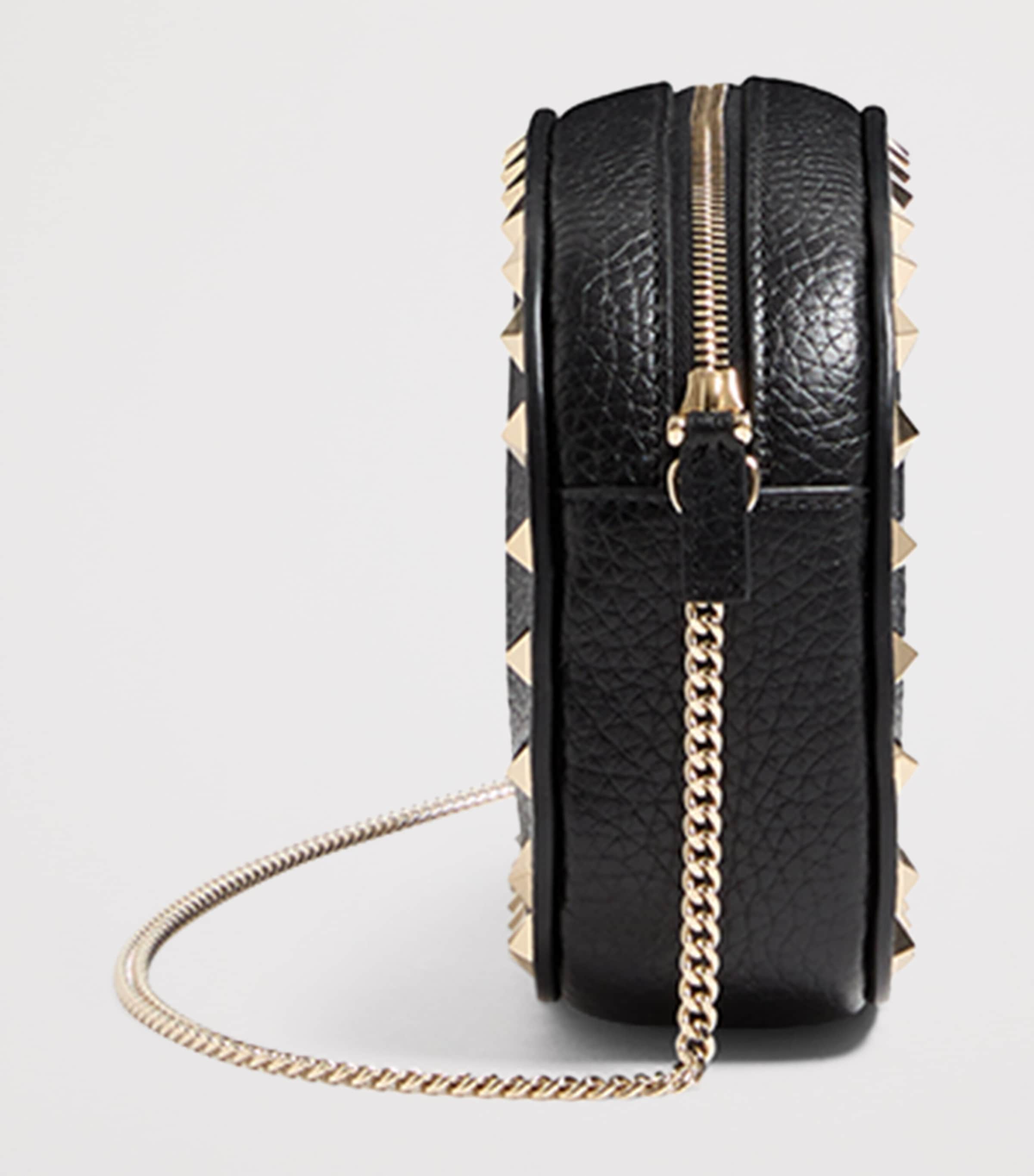 VIP【送料関税込】VALENTINO GARAVANI LEATHER ROCKSTUD MINIBAG Valentino Garavani - Rockstud mini leather hobo bag black