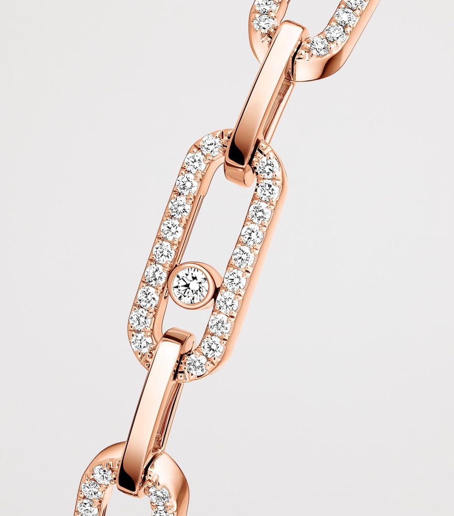 Messika Move Link Rose Gold and Diamond Multi Bracelet (0.82ct) Pink Gold Image 3