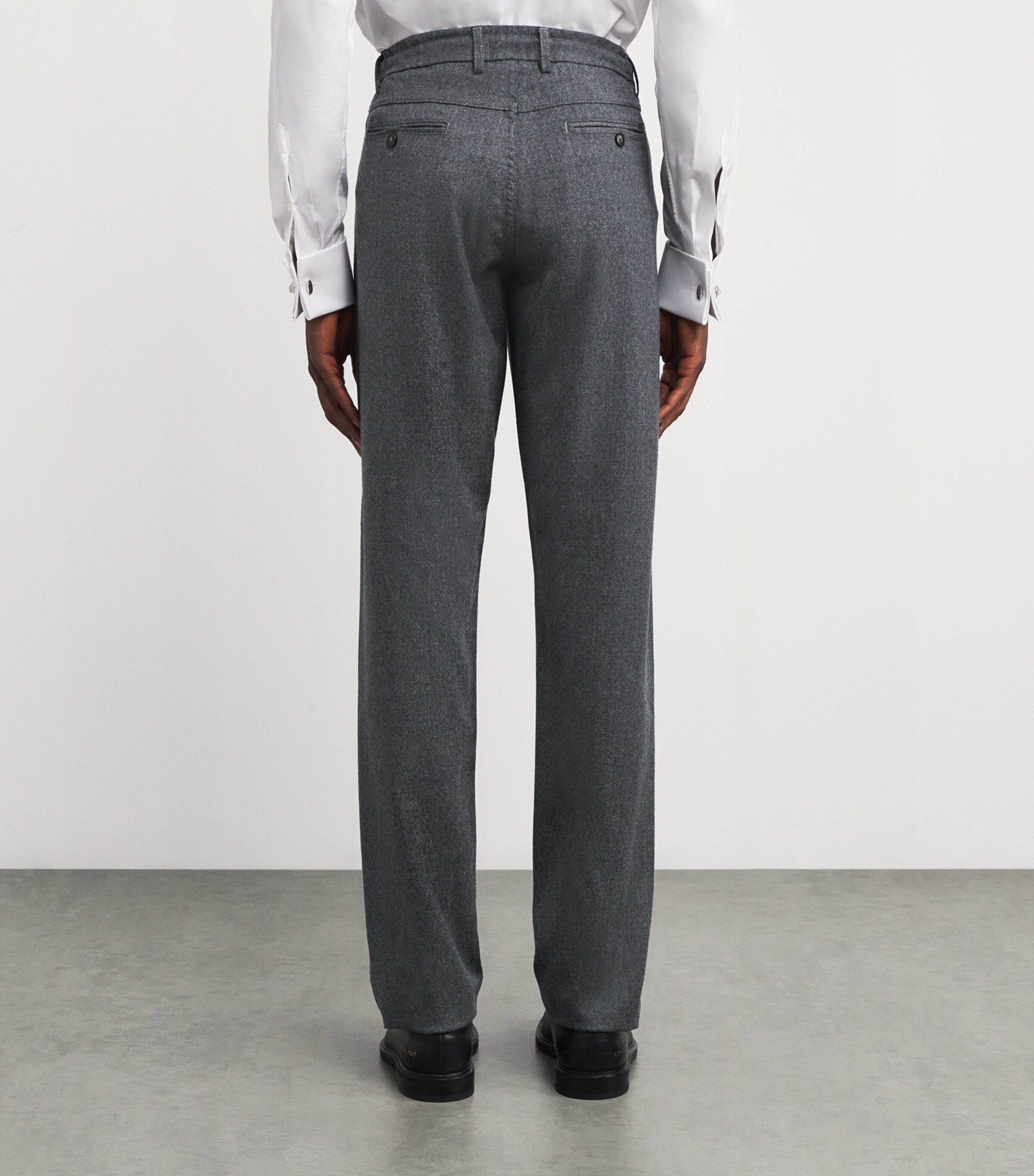 Canali Mens Wool Chinos Image 4