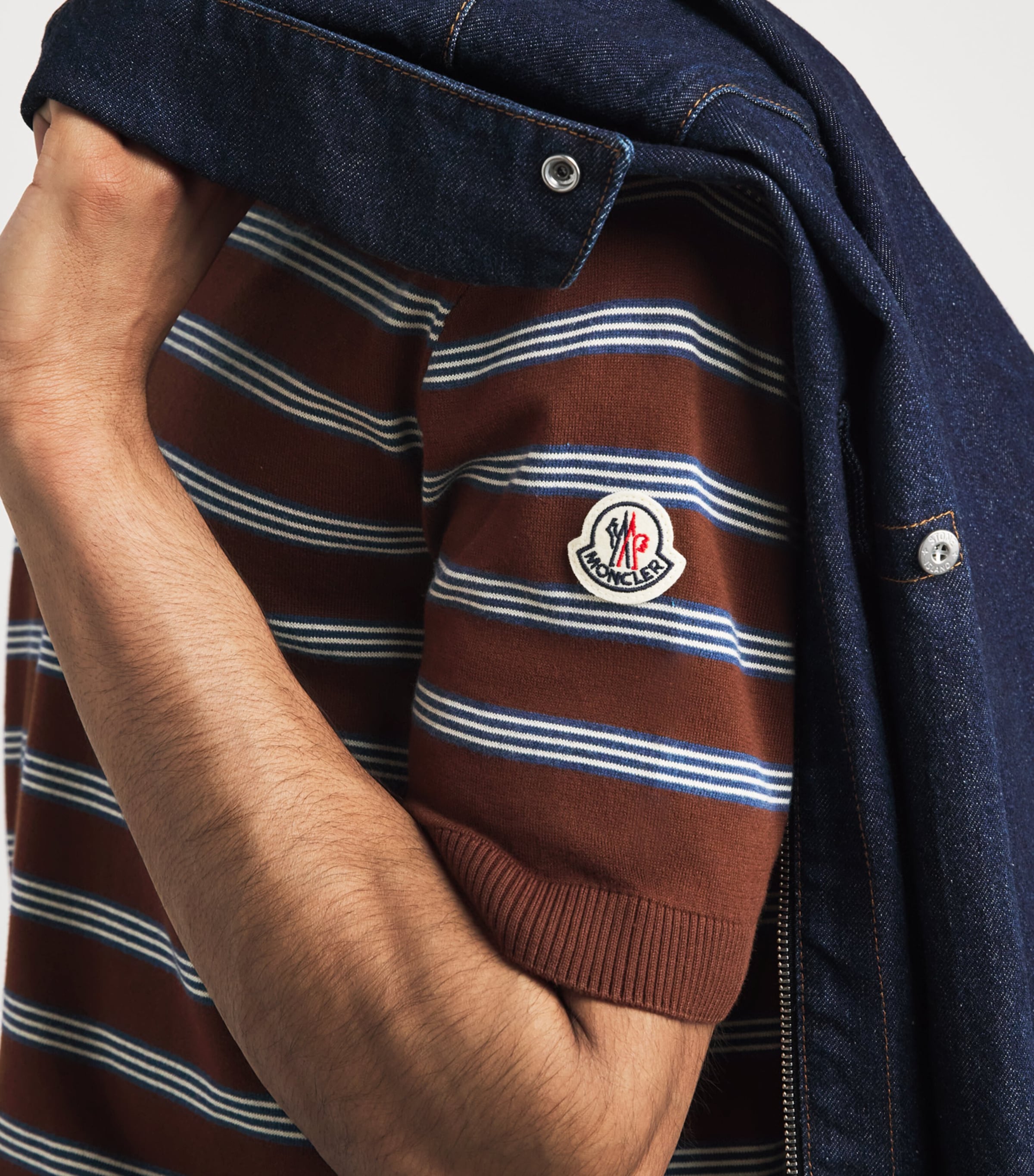Moncler Mens Cotton Polo Shirt Image 3