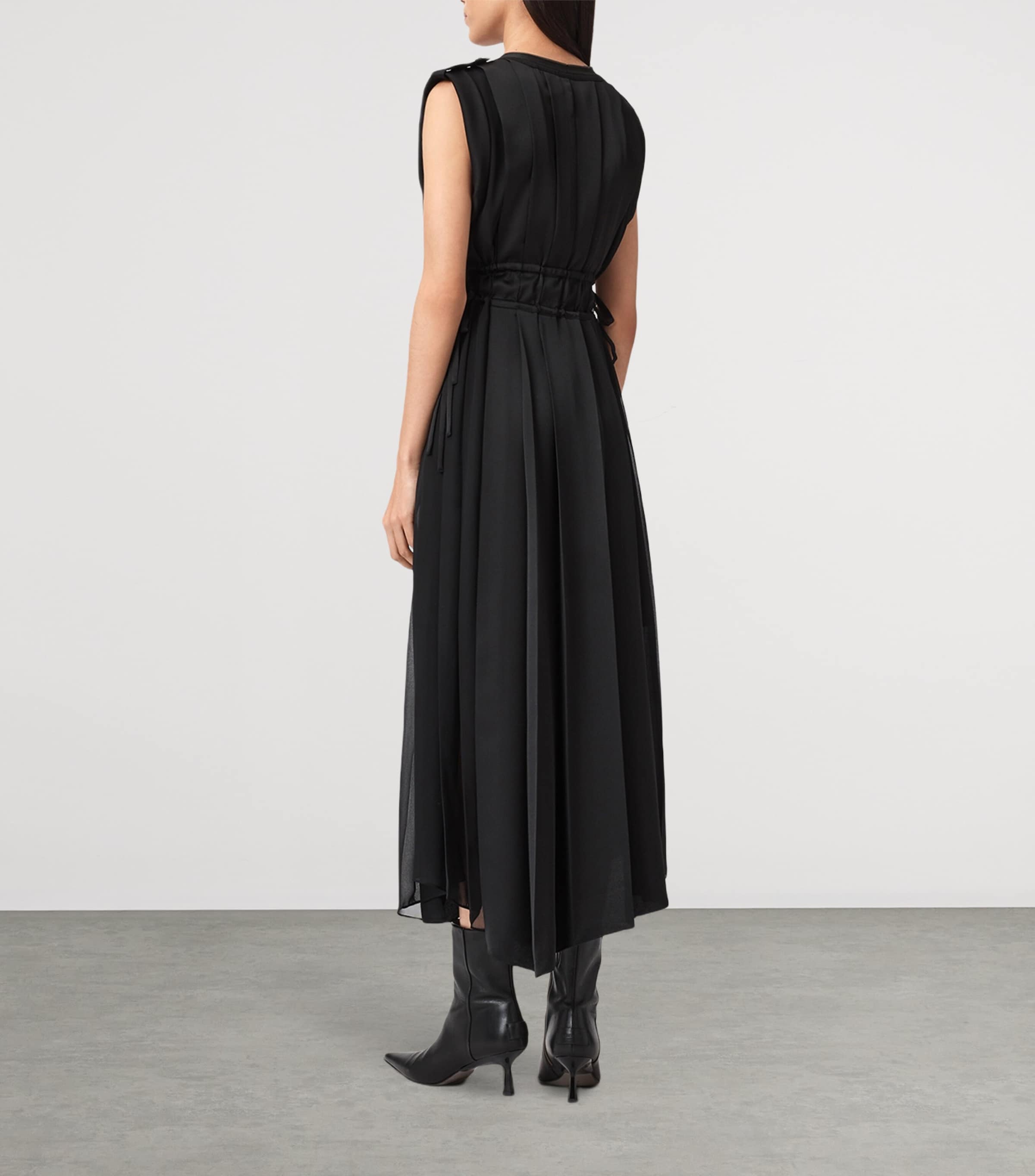 Satin Amala Dress BLACK Image 5