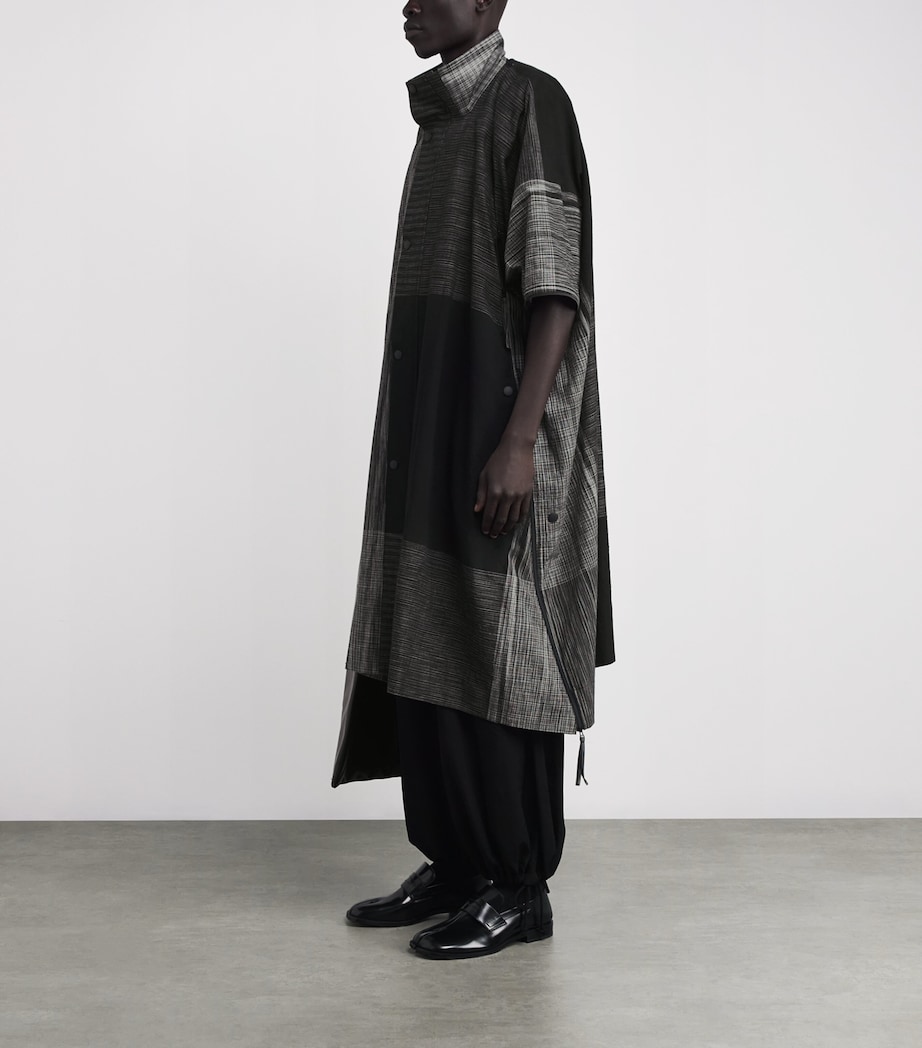 Kasuri Coat 15-BLACK Image 2