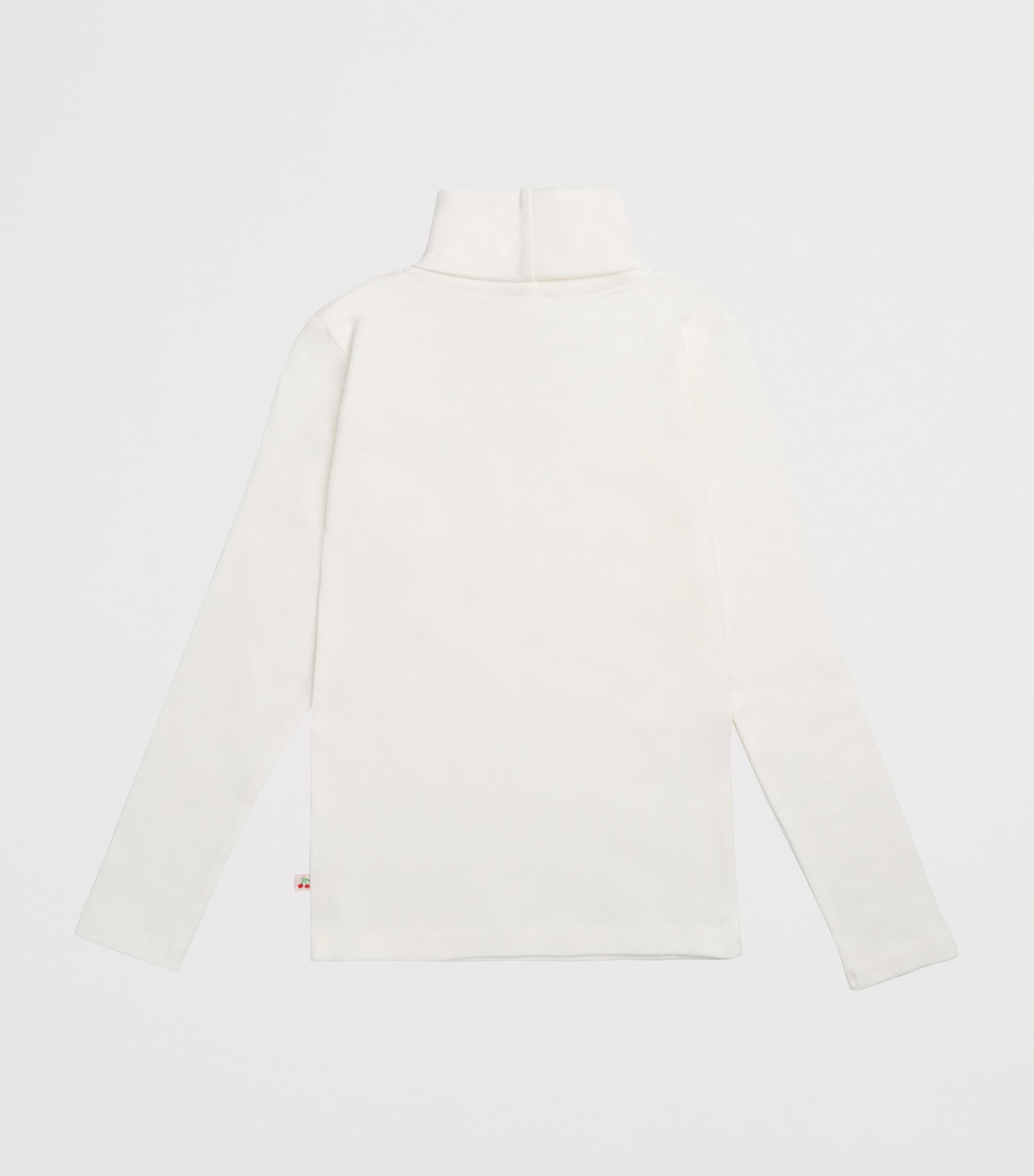 Bonpoint Organic Cotton Rollneck Sweater (10-12 Years) Blanc Lait Image 2