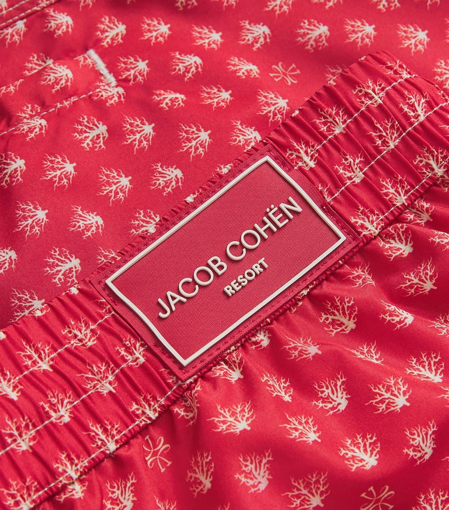 Coral Print Bermuda Swim Shorts 0451S Image 5