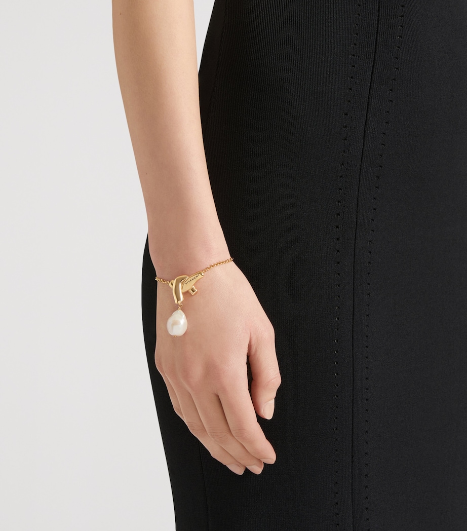 Givenchy Chain Link Pearl Bracelet Image 2