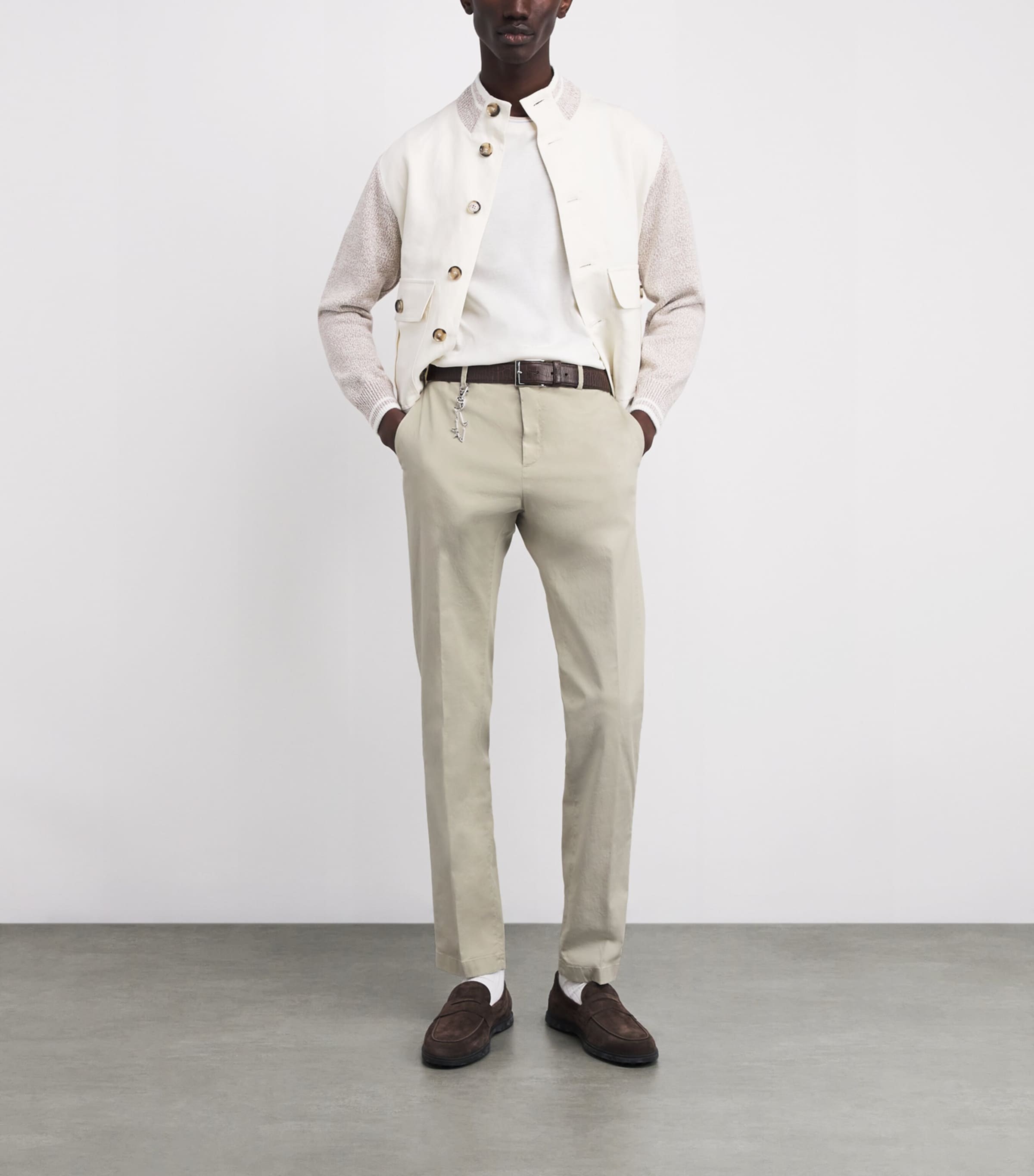 Cotton-Blend Chinos 029 BEIGE Image 2