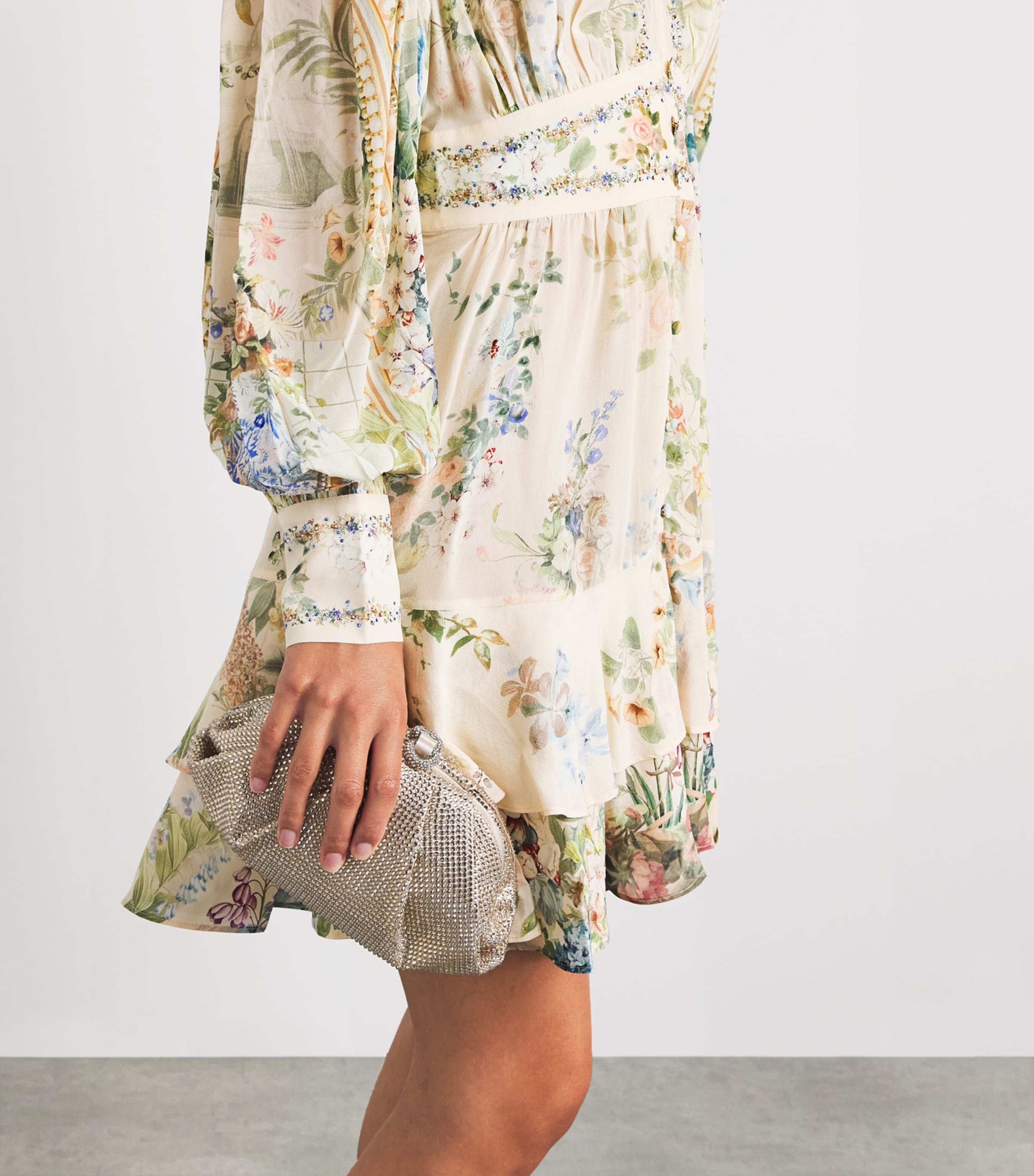 Camilla Womens Silk Midsummer Masterpiece Ruffle Mini Dress Midsummer Msterpiece Image 5