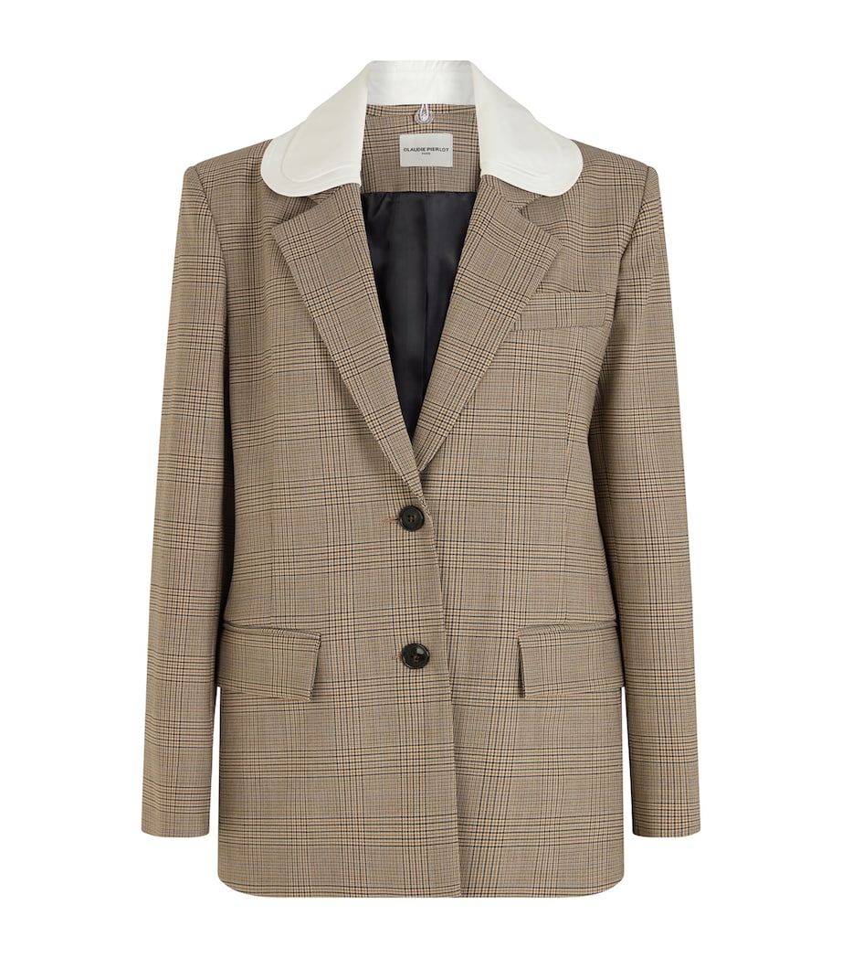 Wool-Blend Checked Blazer MULTICOLORED Image 1