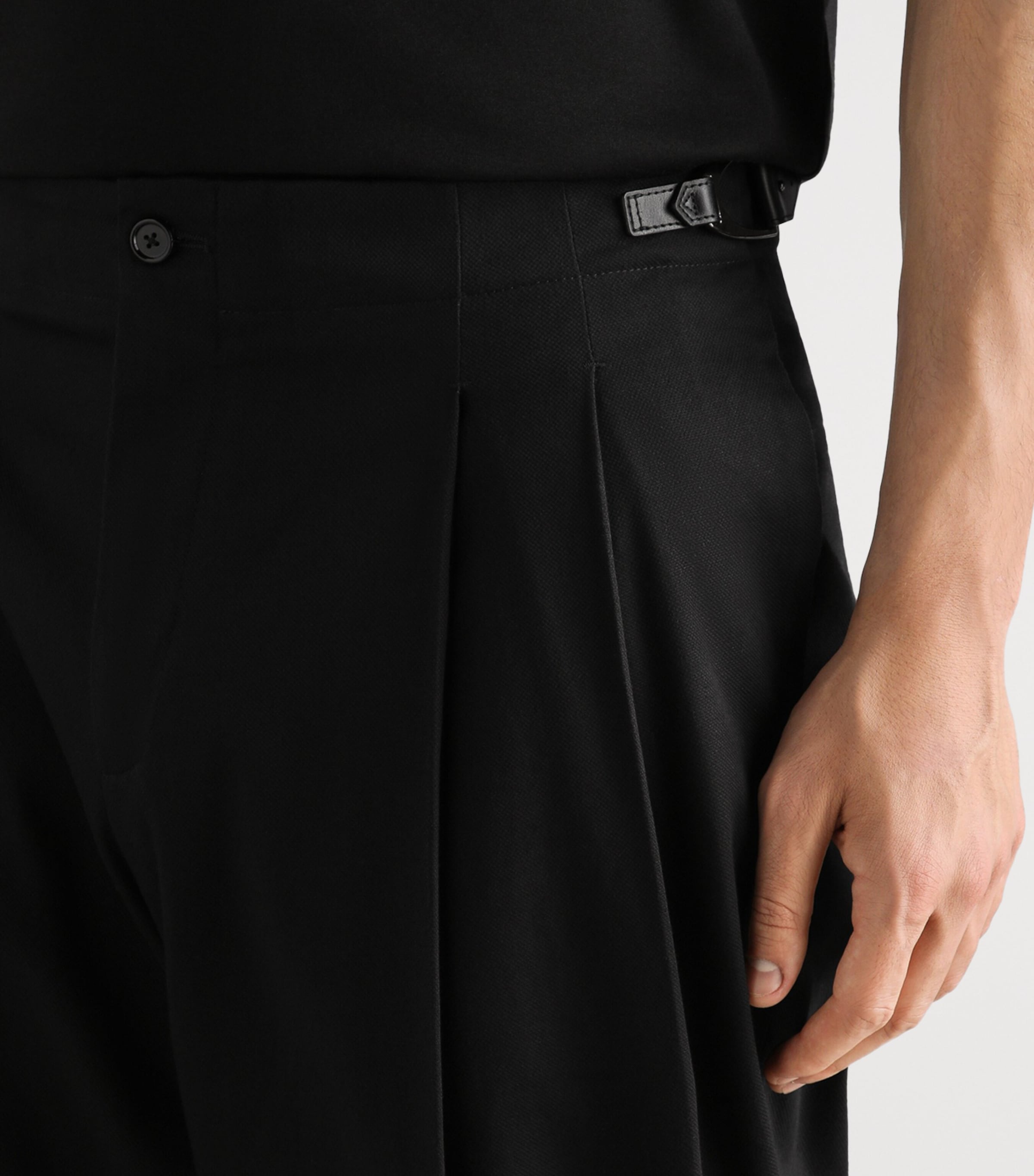 Dolce&Gabbana Mens Wide-Leg Trousers Black Image 4