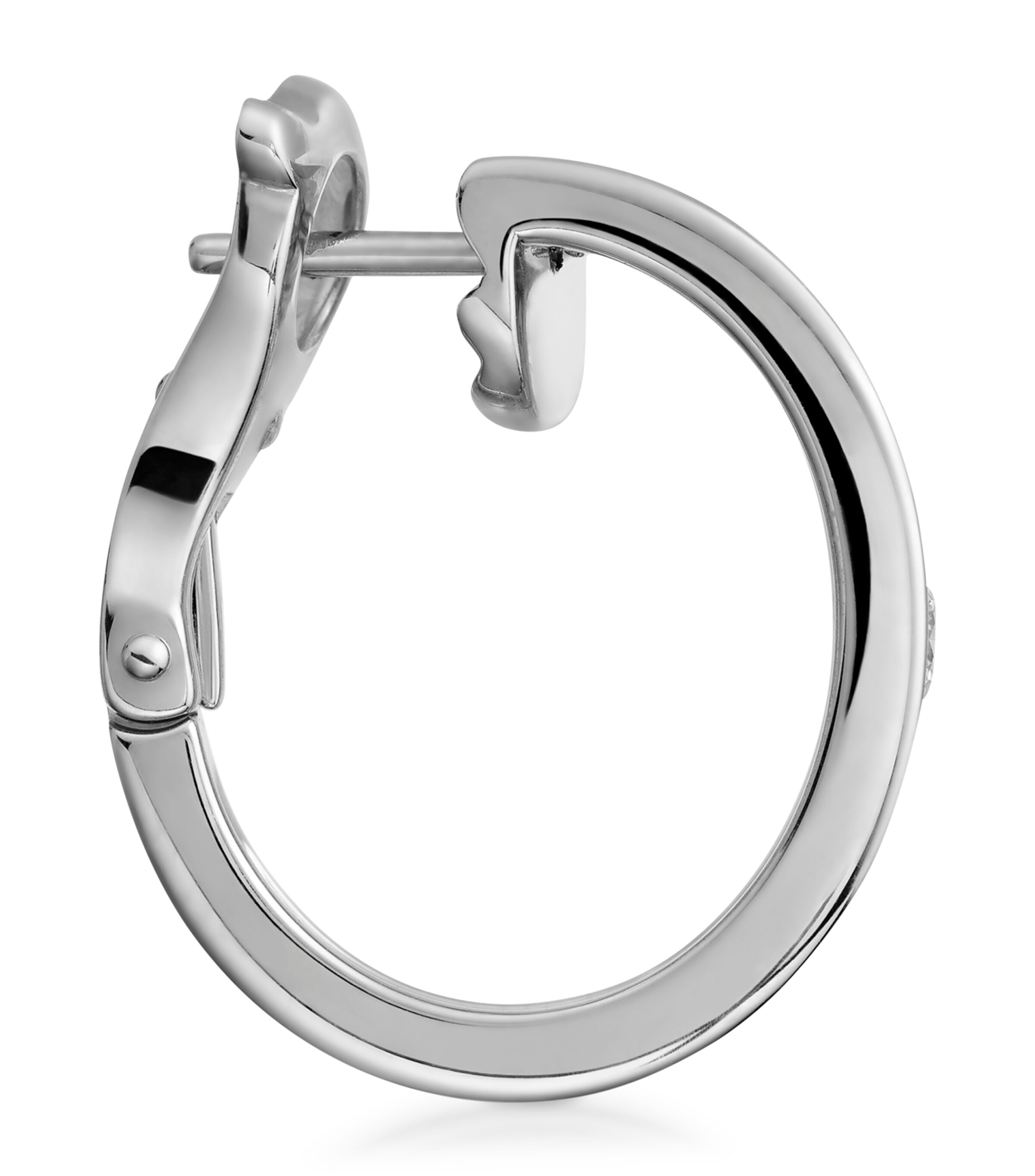 Cartier White Gold and Diamond LOVE Hoop Earrings White Gold Image 5