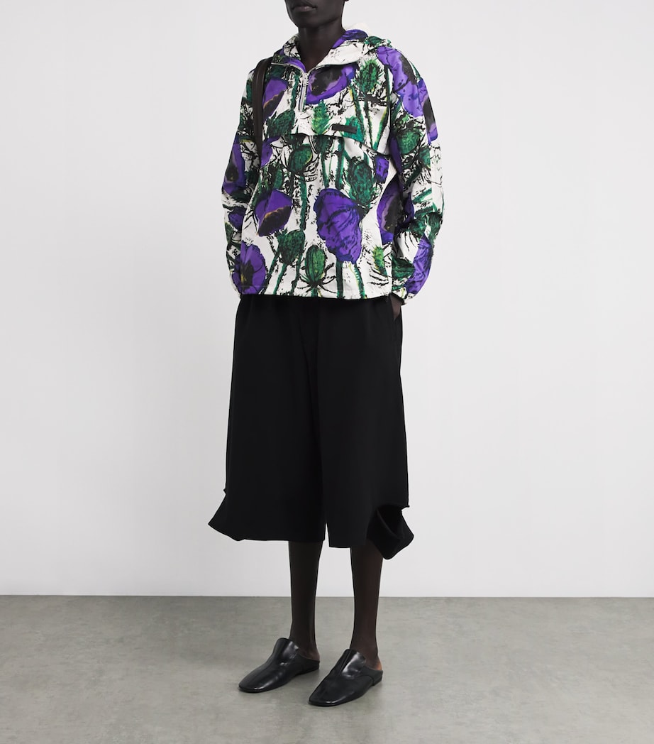 Wales Bonner Mens Bloom Anorak Jacket Poppy Purple Image 2