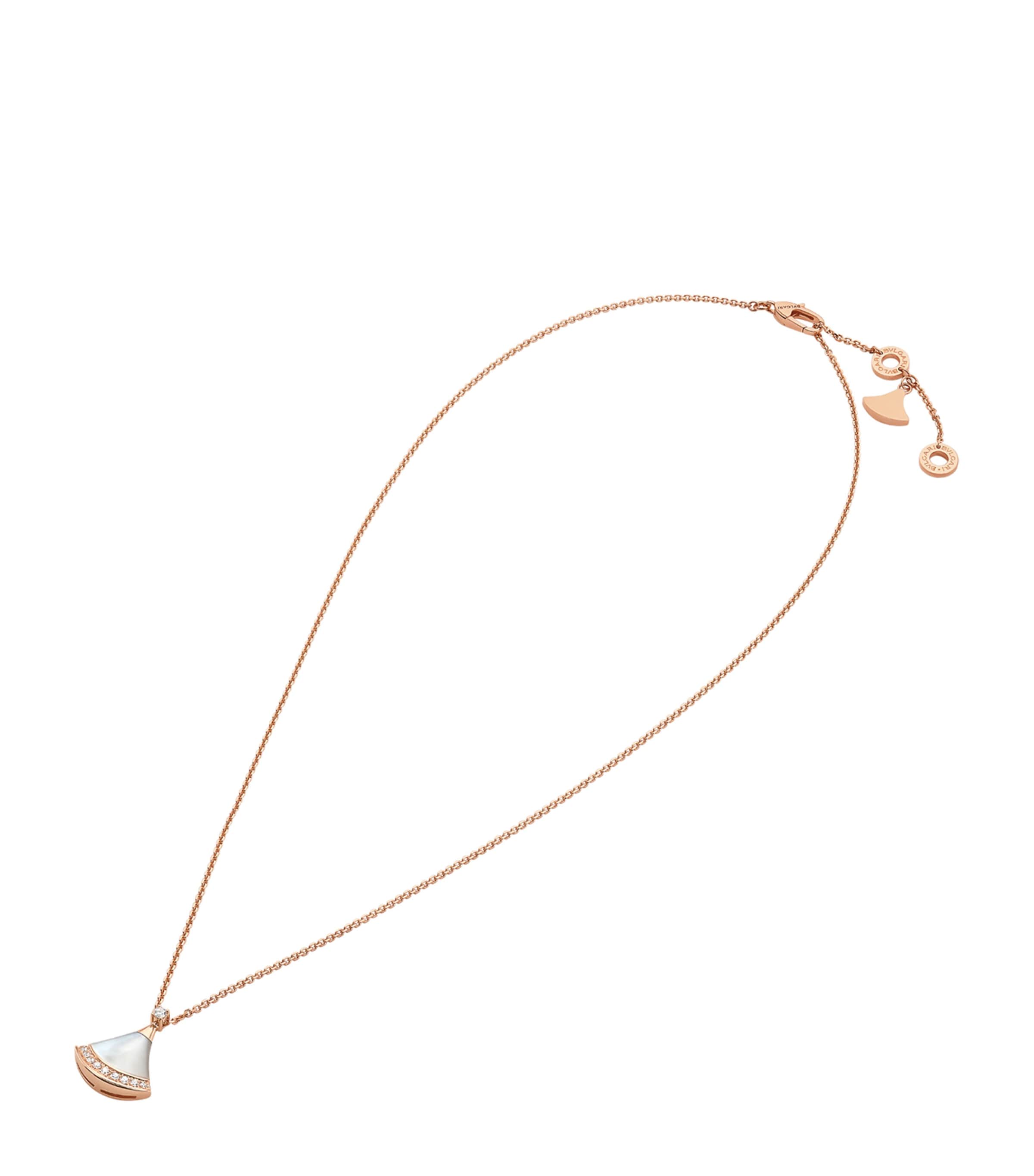 Bvlgari Rose Gold, Diamond And Mother-of-pearl Divas' Dream Necklace