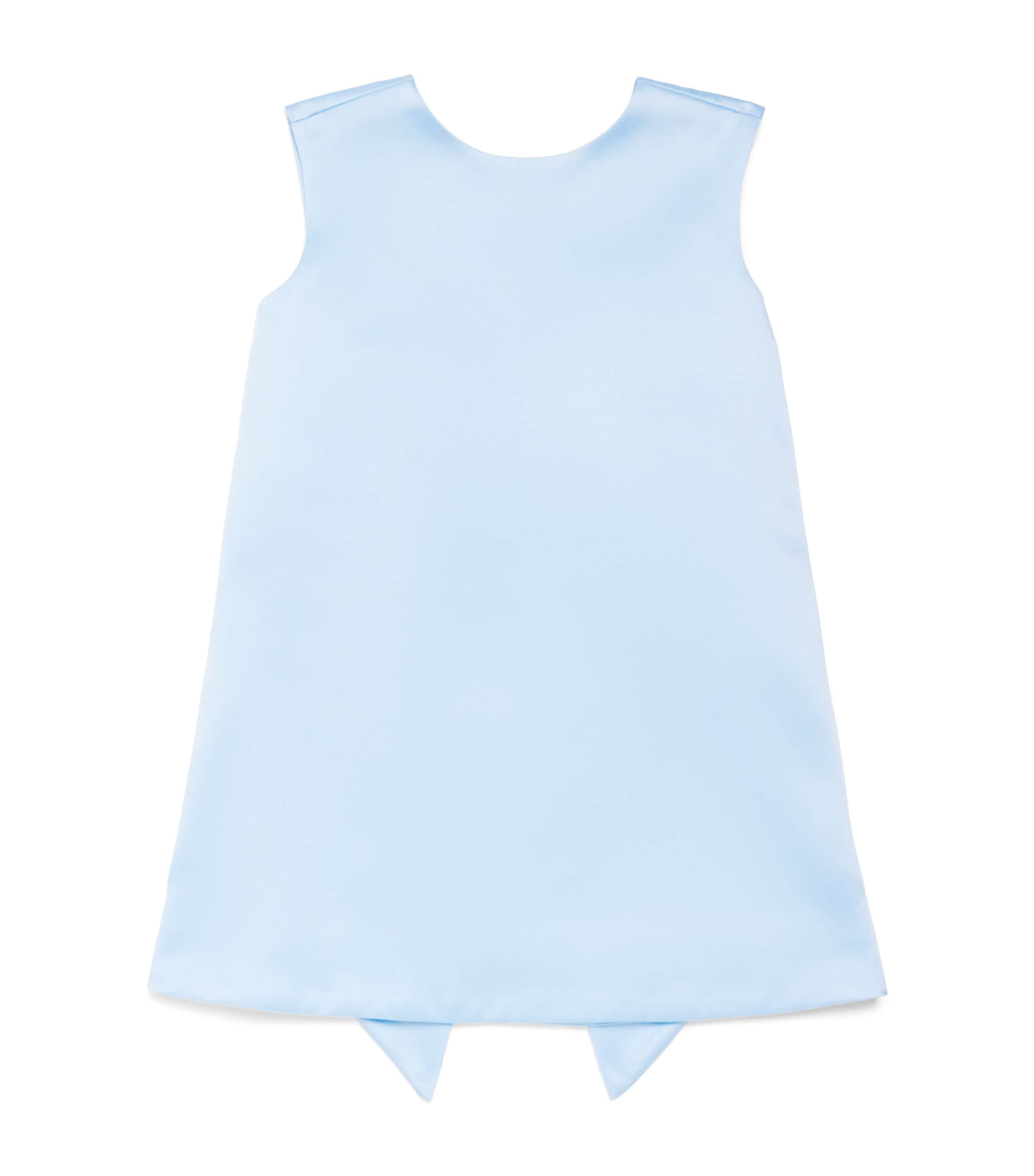 Bardot Junior Bow-Detail Olivia Dress (4-10 Years) Steel Blue Image 1