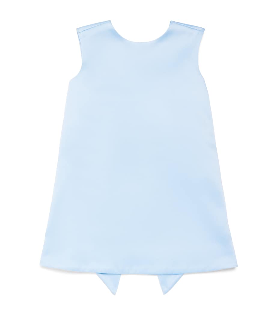 Bardot Junior Bow-Detail Olivia Dress (4-10 Years) Steel Blue Image 1