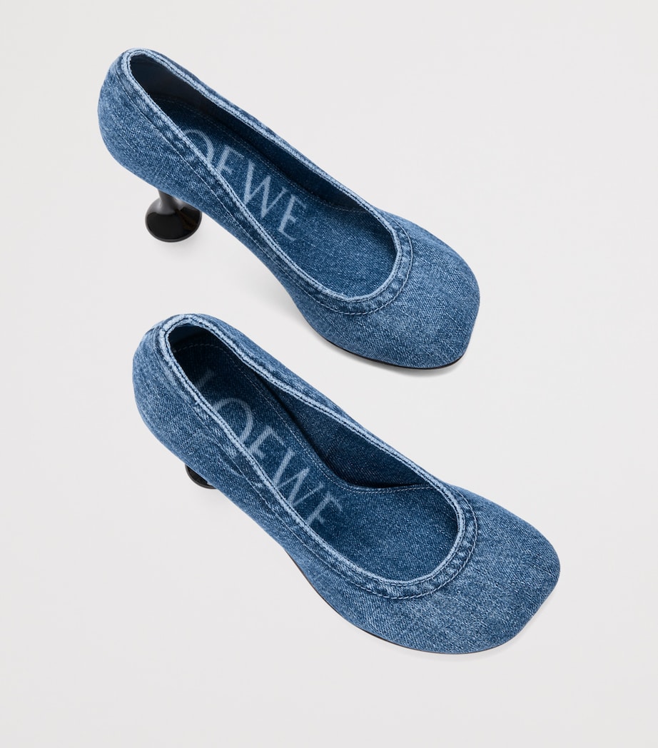 Denim Toy Pumps 90 WASHED DENIM Image 4