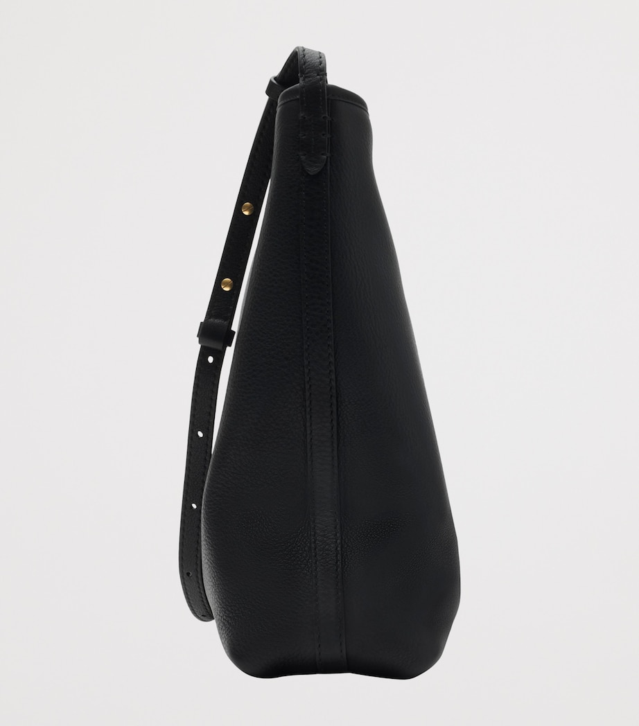 Small Leather Highlands Shoulder Bag BLACK Image 3