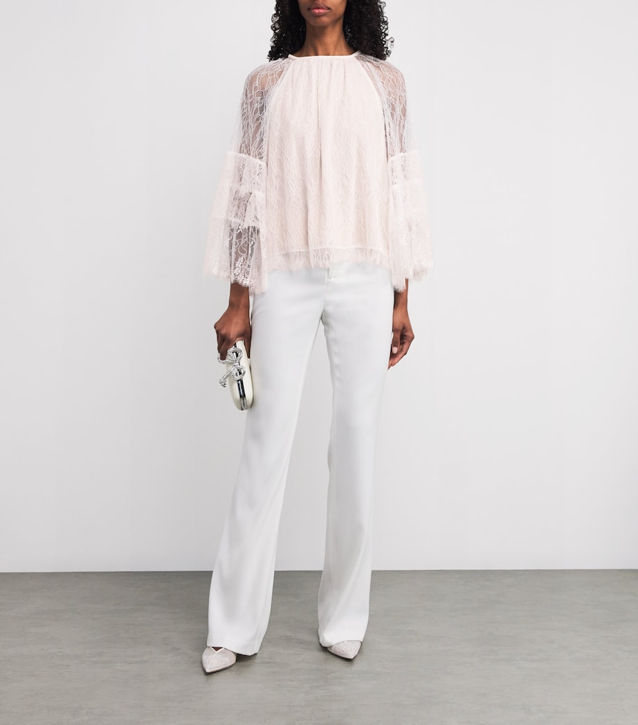 Lace Delia Top A127 OFF WHITE Image 2